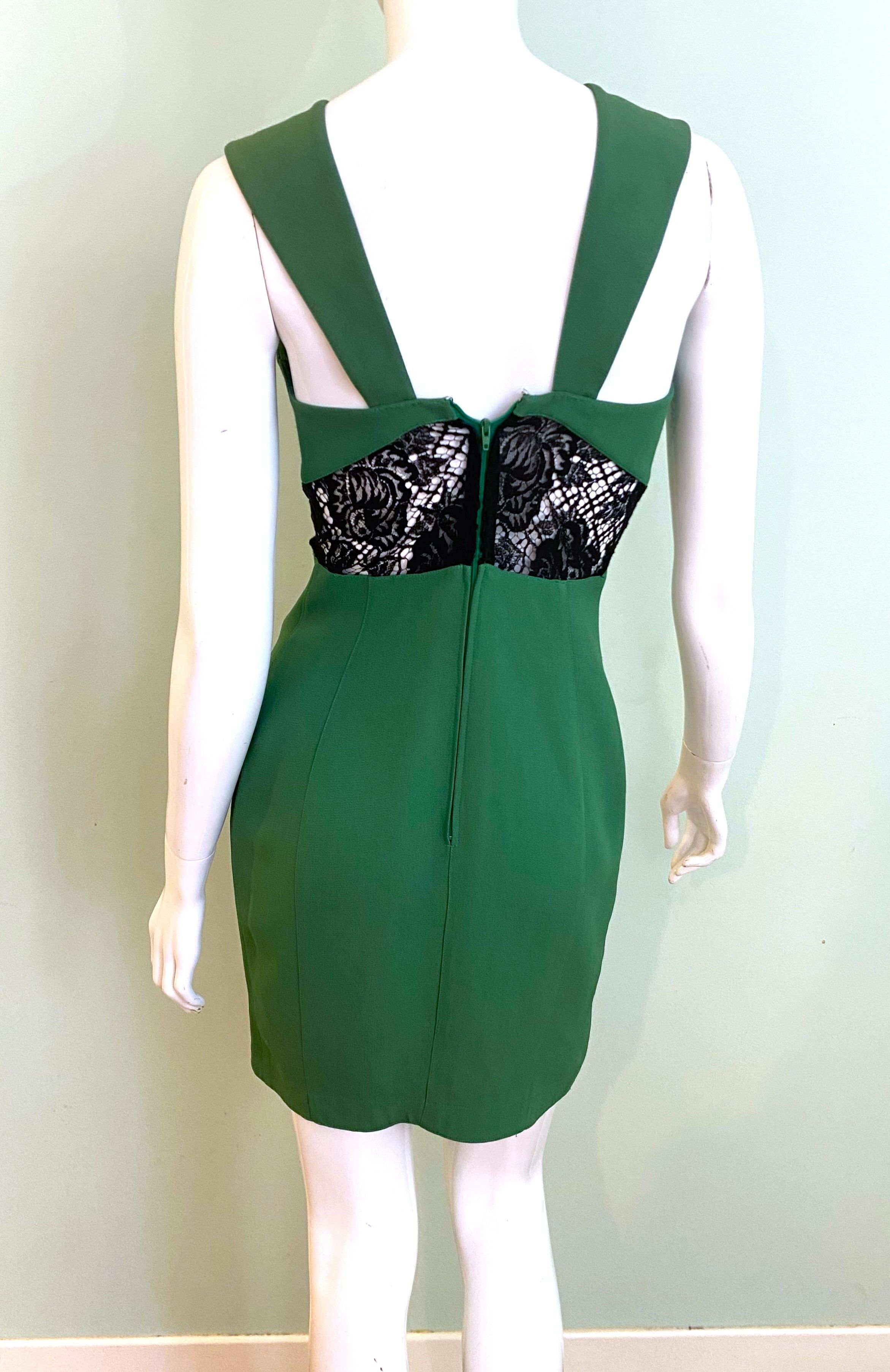 Thierry Mugler Thierry Mugler 1992 S/S Lace Crepe Demi Moore Bustier Dress Size M / US 6-8 / IT 42-44 - 9 Thumbnail