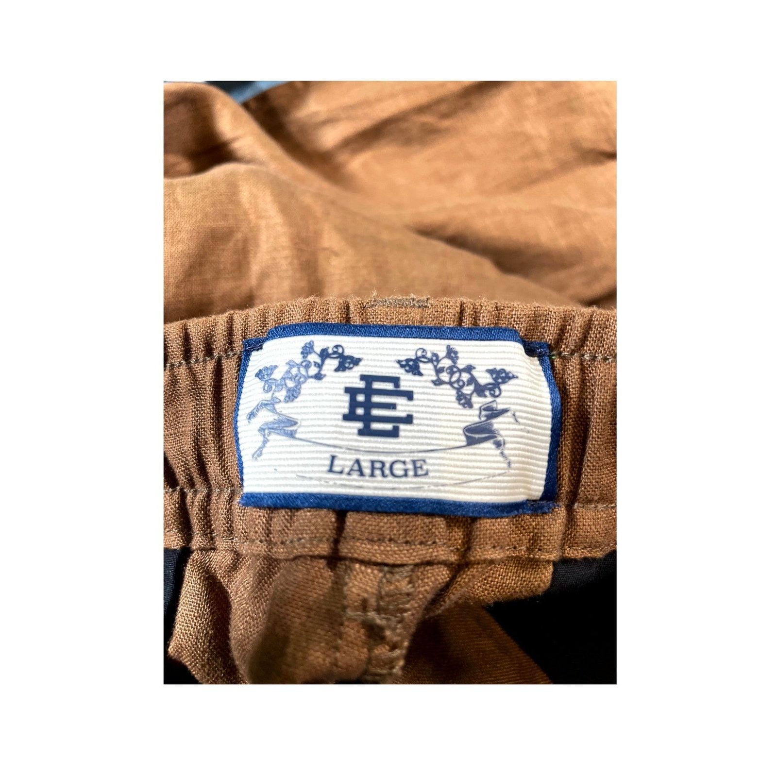 Eric Emanuel Eric Emanuel Linen Brown & Blue Pants Size US 34 / EU 50 - 3 Thumbnail