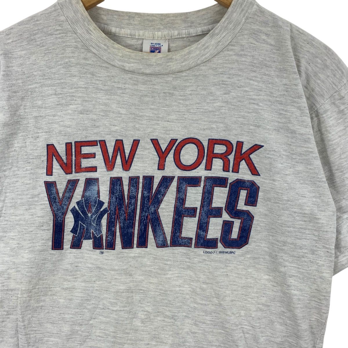 MLB Vintage 1988 MLB NEW YORK YANKEES Distress Tee Shirt Top Size US M / EU 48-50 / 2 - 6 Thumbnail