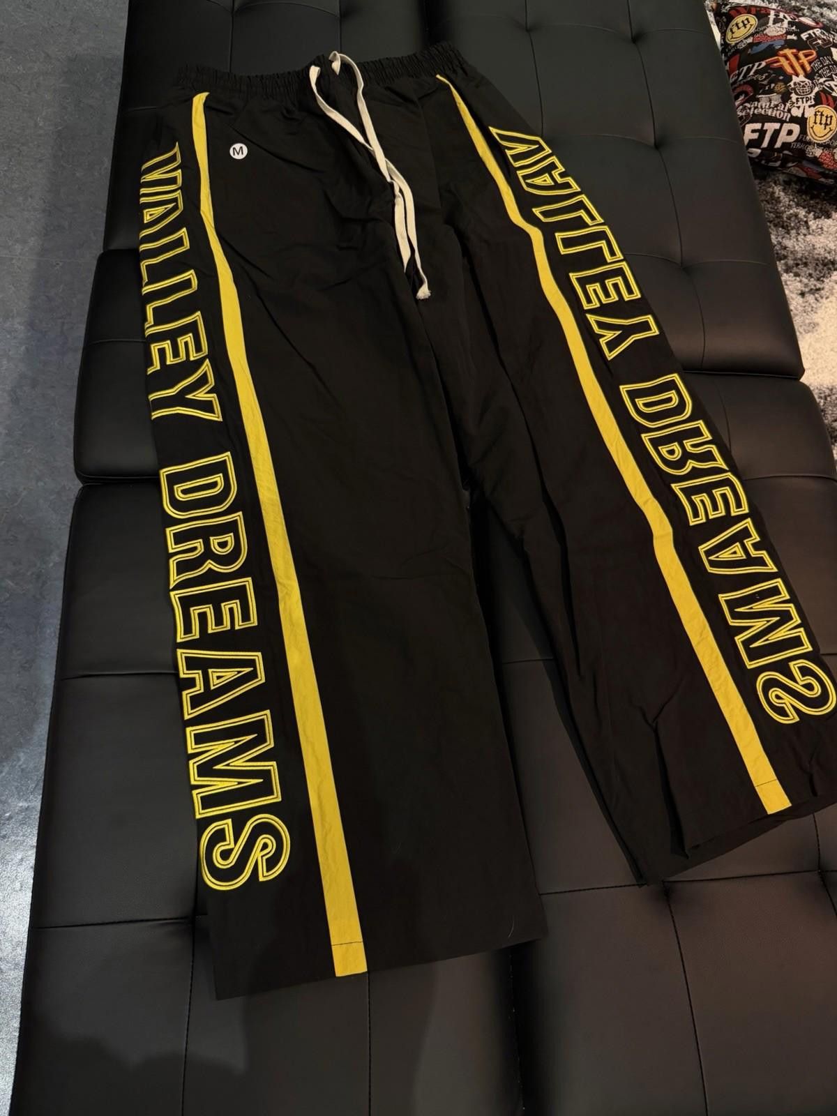 Other Valley Track Black Yellow Drawstring Sweatpants Size Medium Size US 32 / EU 48 - 6 Thumbnail