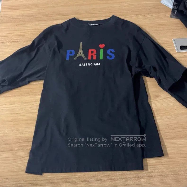 Balenciaga Balenciaga Colorful Eiffel Tower Logo Printed Two-Piece Lo Size US XS / EU 42 / 0 - 1 Thumbnail