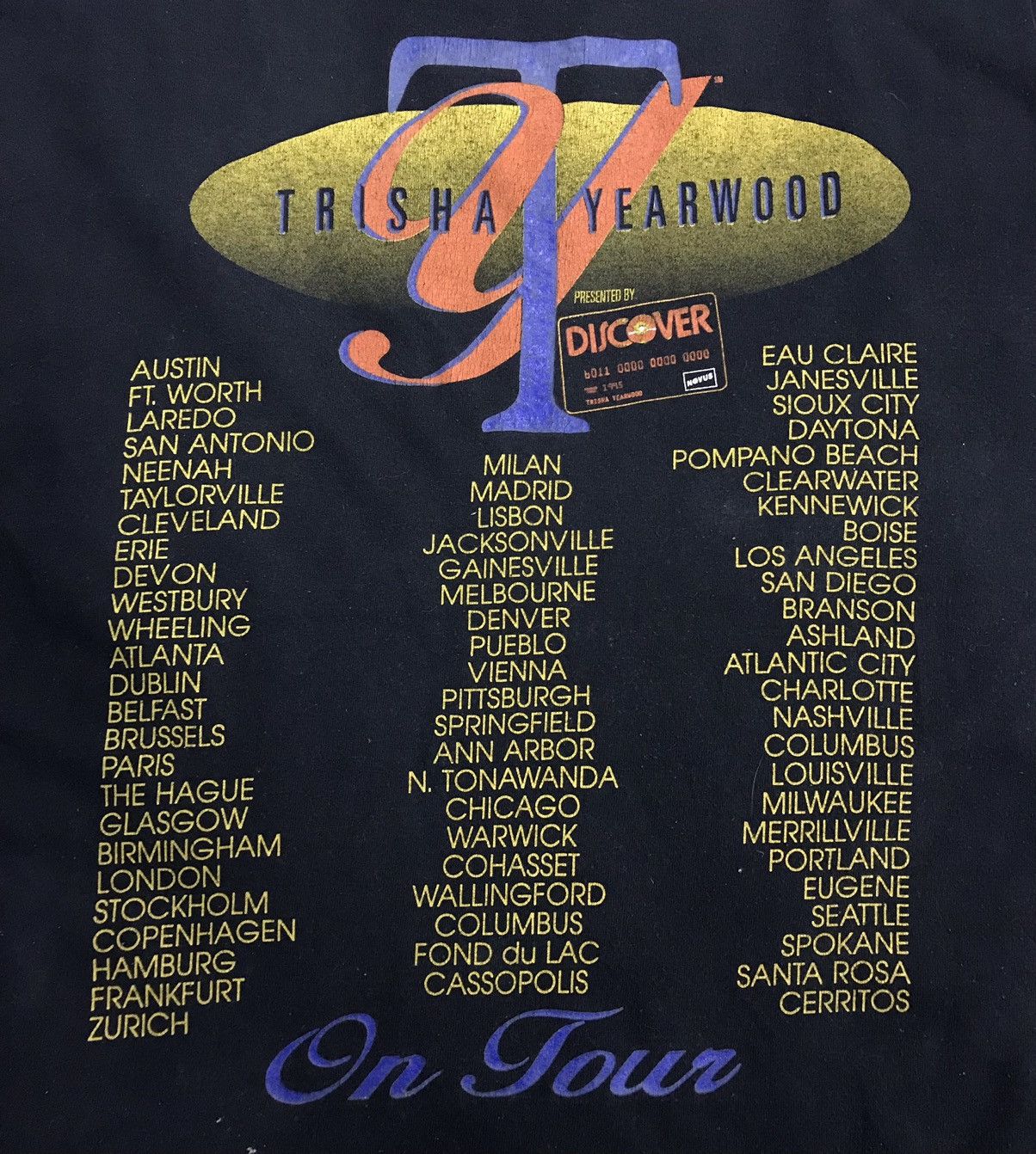 Band Tees × Fruit Of The Loom Vintage Fruit Of The Loom Trisha Yearwood Made In Usa Shirt Size US XL / EU 56 / 4 - 4 Thumbnail