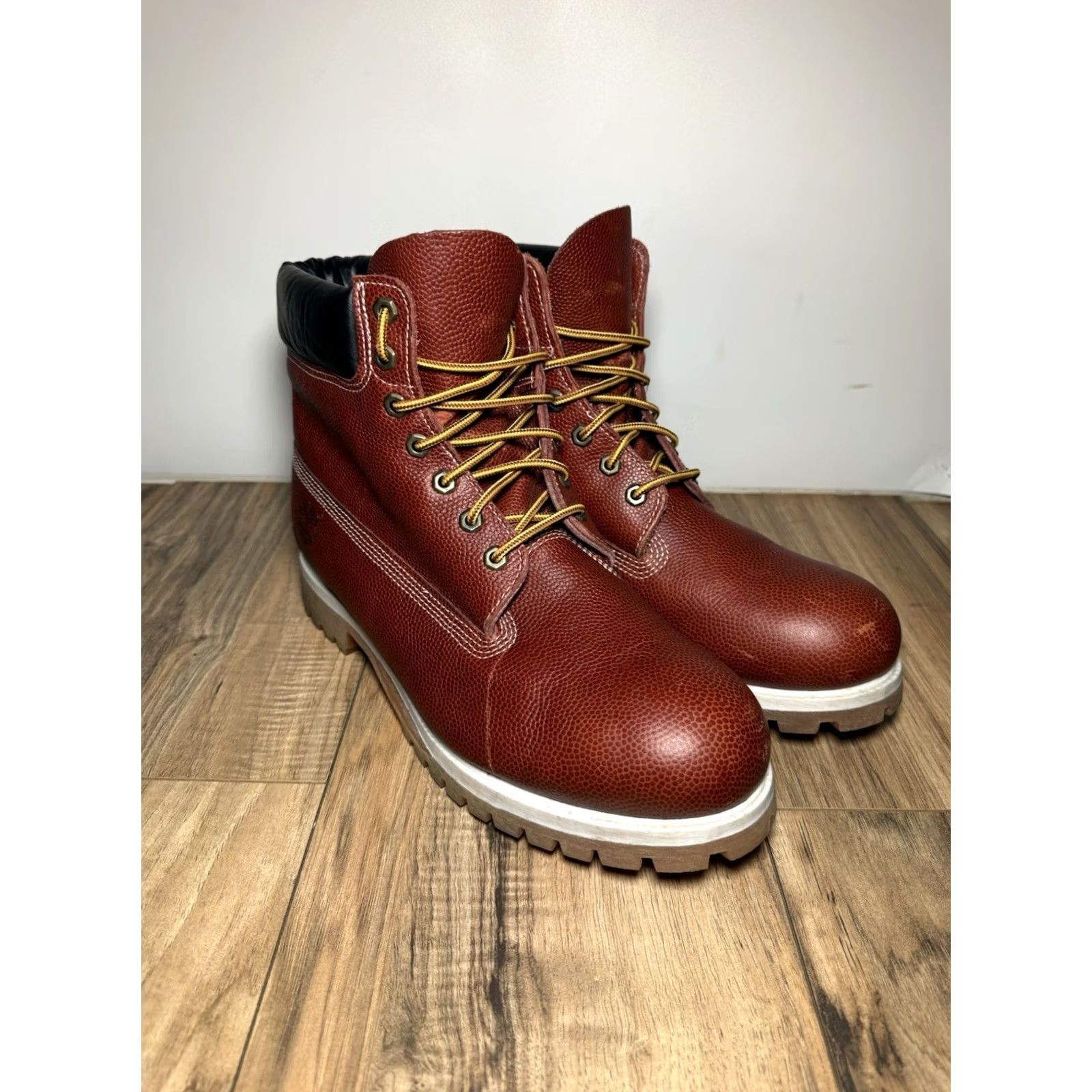 Timberland VINTAGE Timberland Football Leather Limited Edition 6 Inch Boots Mens 12 Size US 12 / EU 45 - 2 Thumbnail