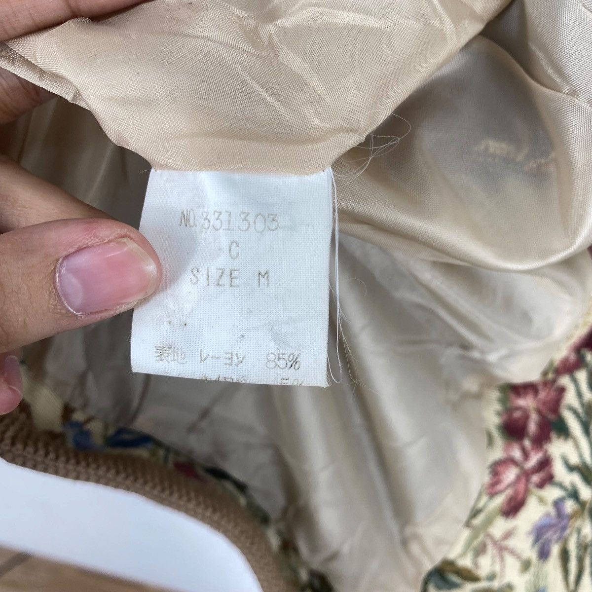 Vintage Vintage COCK TOWN Floral Tapestry Cropped Jacket Gobelin Size L / US 10 / IT 46 - 11 Thumbnail