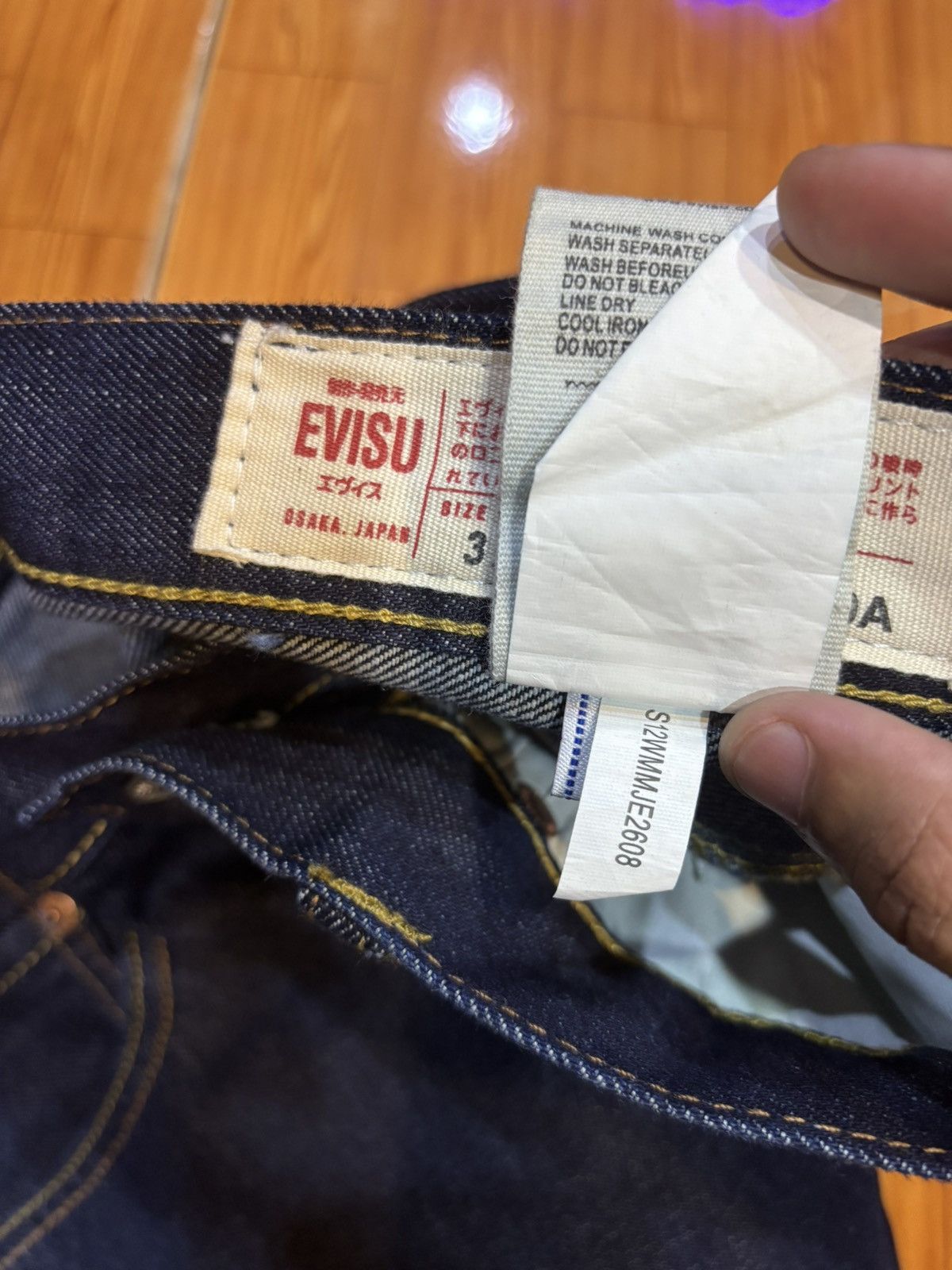 If Six Was Nine Flare Jeans Japanese Brand Evisu Bootcut Camo Denim Jeans Size US 32 / EU 48 - 14 Thumbnail
