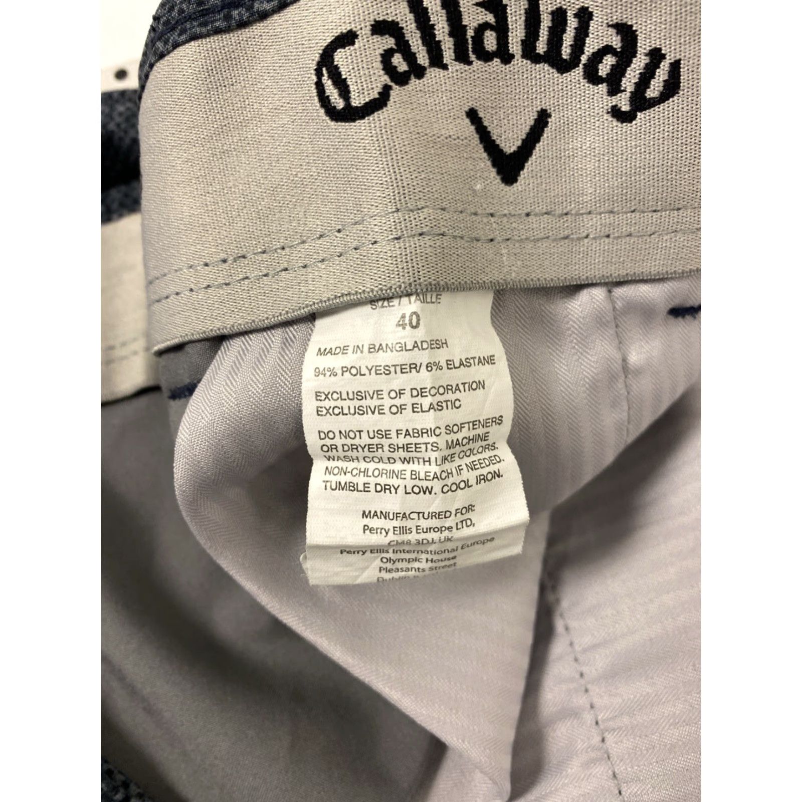 Callaway Callaway Men's Stretch Active Waistband Opti-Dri Shorts Caviar Gray 40 137-7 Size US 40 / EU 56 - 8 Thumbnail