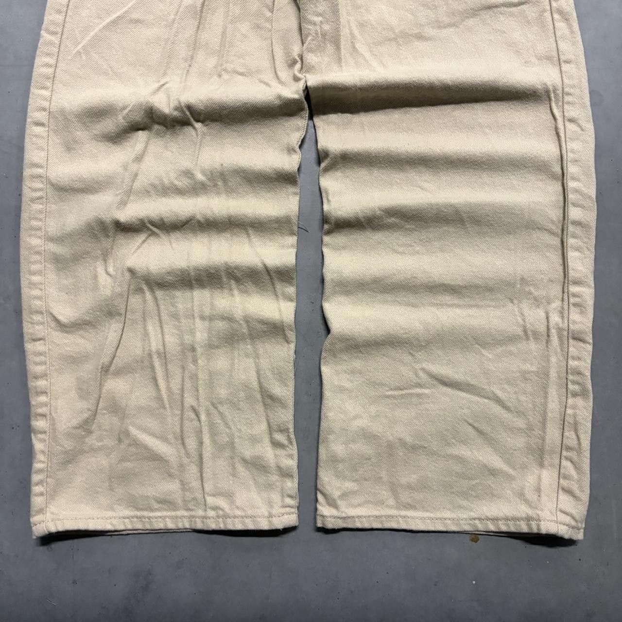 Vintage Crazy Vintage Y2K/2000s Baggy Skater Style Tan Khaki Cargo Pants! Size US 26 / EU 42 - 5 Thumbnail