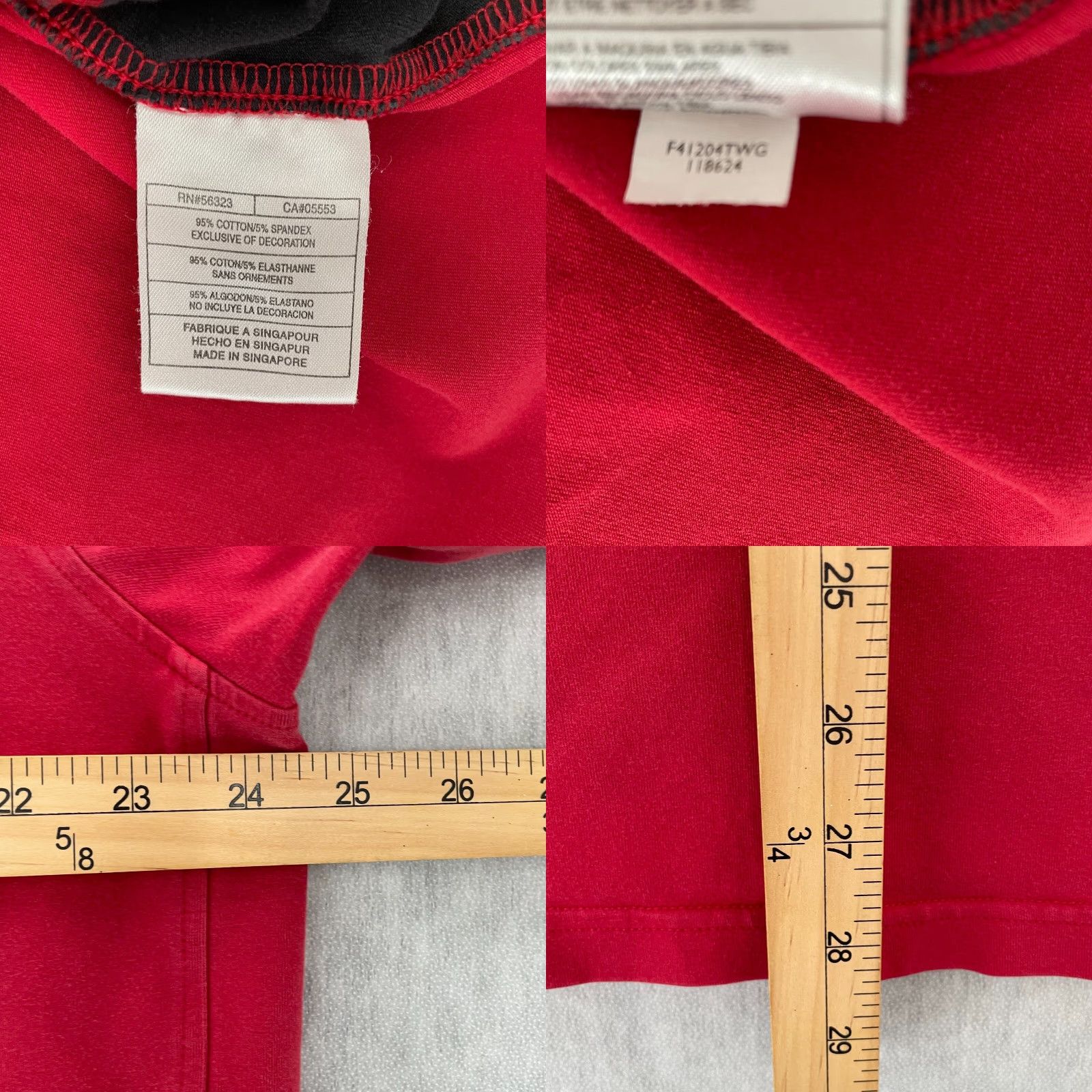 Nike VINTAGE Nike Sweatshirt Adult XL Red Embroidered Swoosh Mens XL City College USA Logo Pullover Crew Neck 100% Cotton/Spandex Regular Fit Size US XL / EU 56 / 4 - 8 Thumbnail