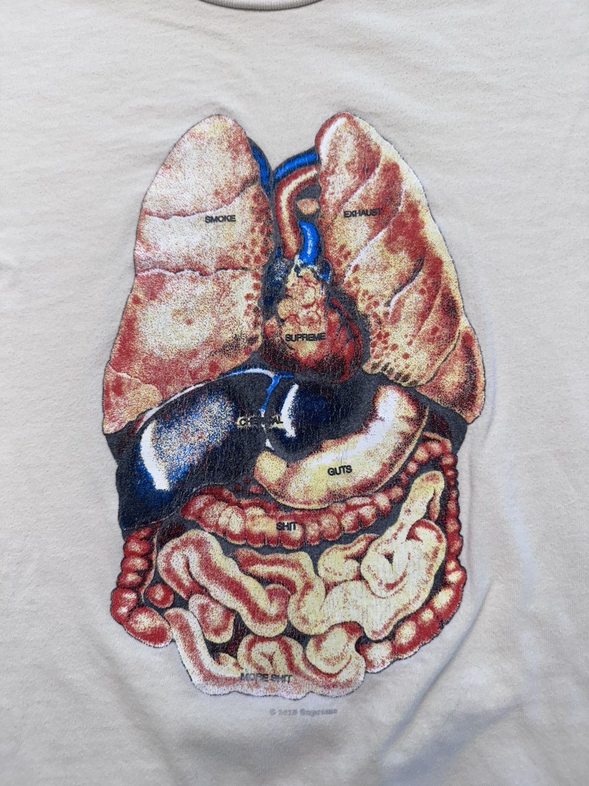 Supreme FW18 Supreme Guts Tee Size US L / EU 52-54 / 3 - 3 Thumbnail