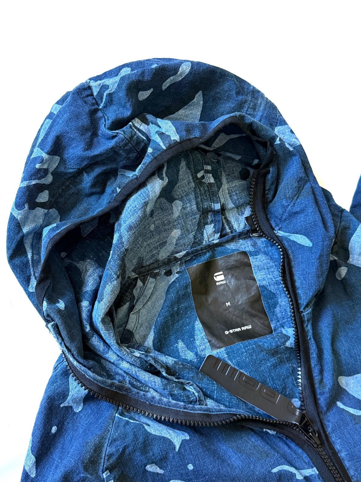 G-Star Men Jacket Windbreaker G-Star Blue Camo Print Size M Size US M / EU 48-50 / 2 - 6 Thumbnail