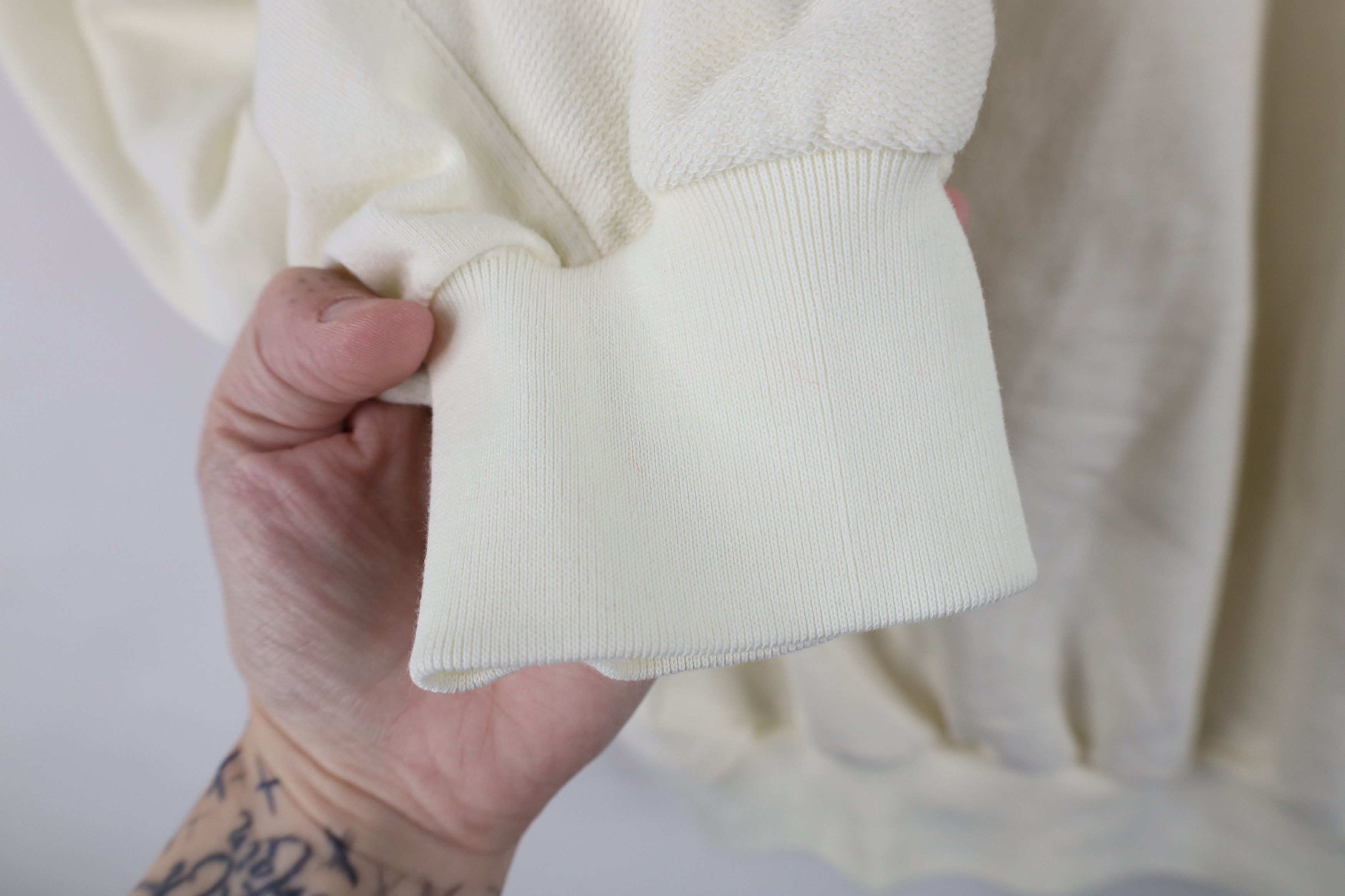 Vintage Vintage 90s Streetwear Collared Pullover Polo Shirt Cream Size US L / EU 52-54 / 3 - 7 Thumbnail