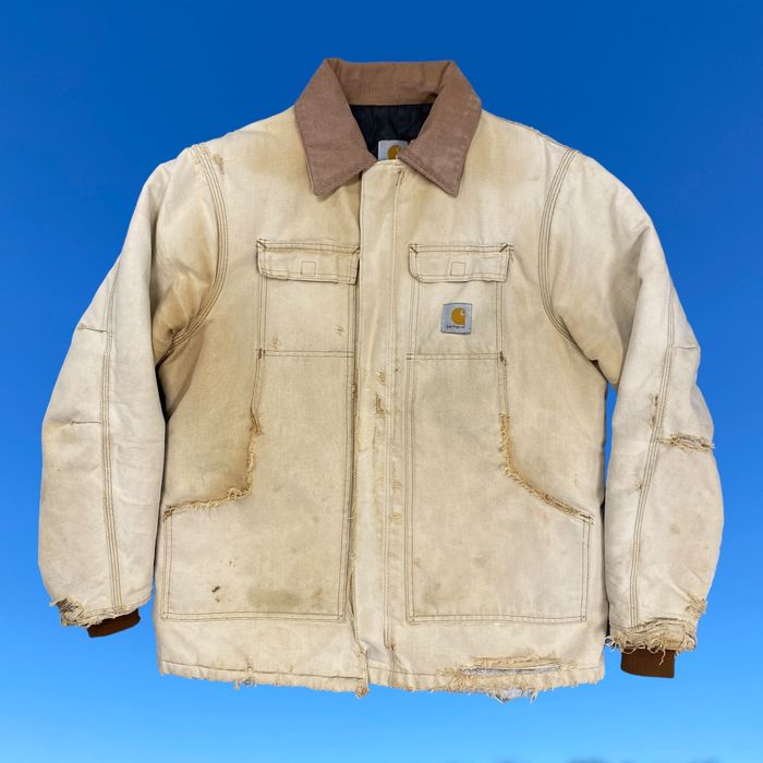 Carhartt Vintage Distressed Carhartt Jacket | Grailed