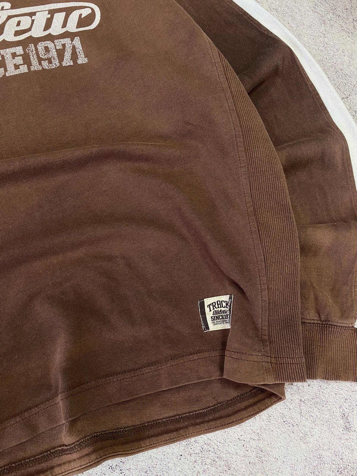 Nike × Vintage NIKE VINTAGE BROWN LONG SLEEVE FADED #19 JAPANESE Size US L / EU 52-54 / 3 - 4 Thumbnail