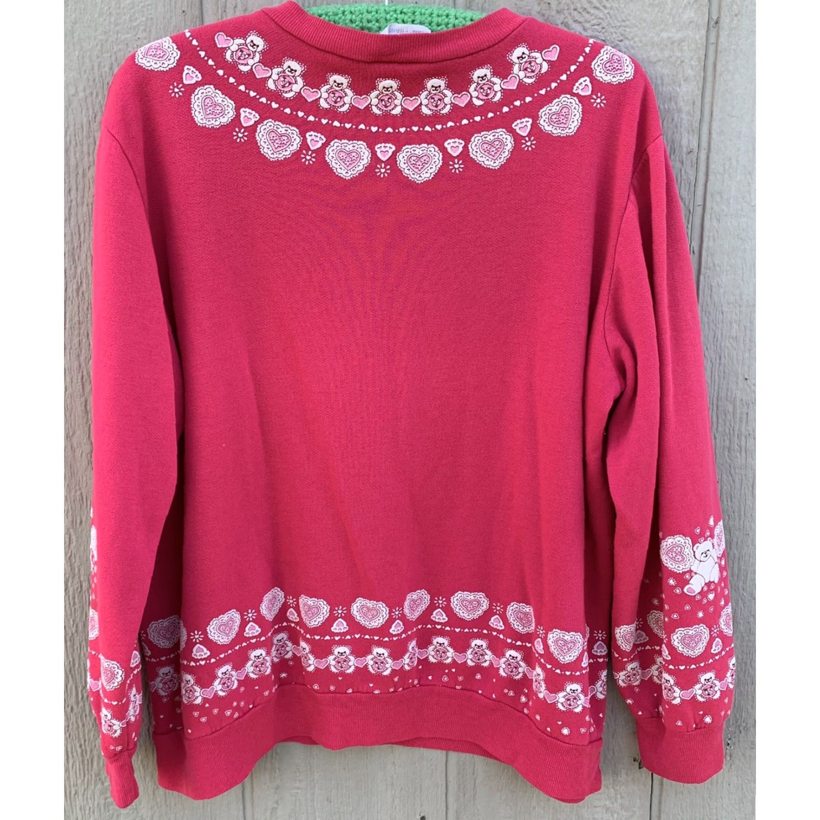 Pinko VINTAGE Scarab San Francisco sweatshirt Shirt 1980s Pink L Womens Size L / US 10 / IT 46 - 4 Thumbnail