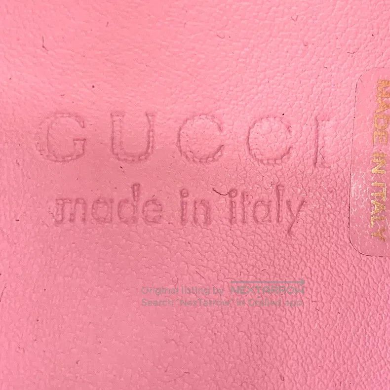 Gucci Gucci Pink logo letter print lace-up casual flat sneakers Size US 7 / IT 37 - 7 Thumbnail