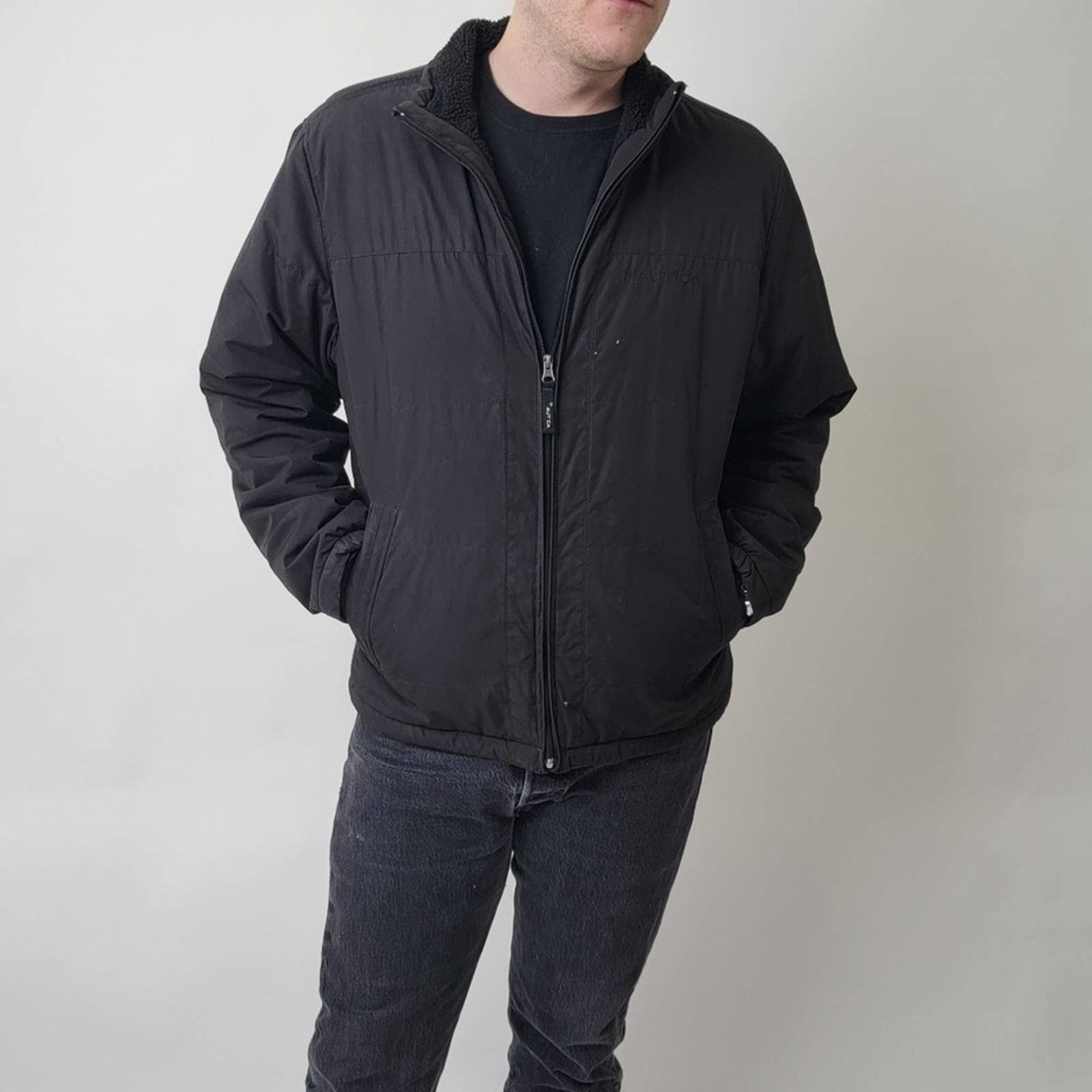 Nautica Nautica Black Sherpa Lined Jacket - M Size US M / EU 48-50 / 2 - 9 Thumbnail