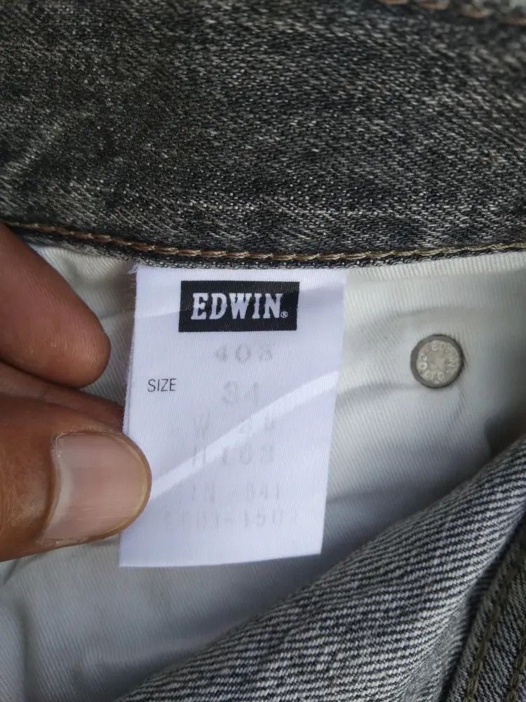 Japanese Brand Vintage Edwin Distressed Jeans 34x30 Size US 34 / EU 50 - 8 Thumbnail