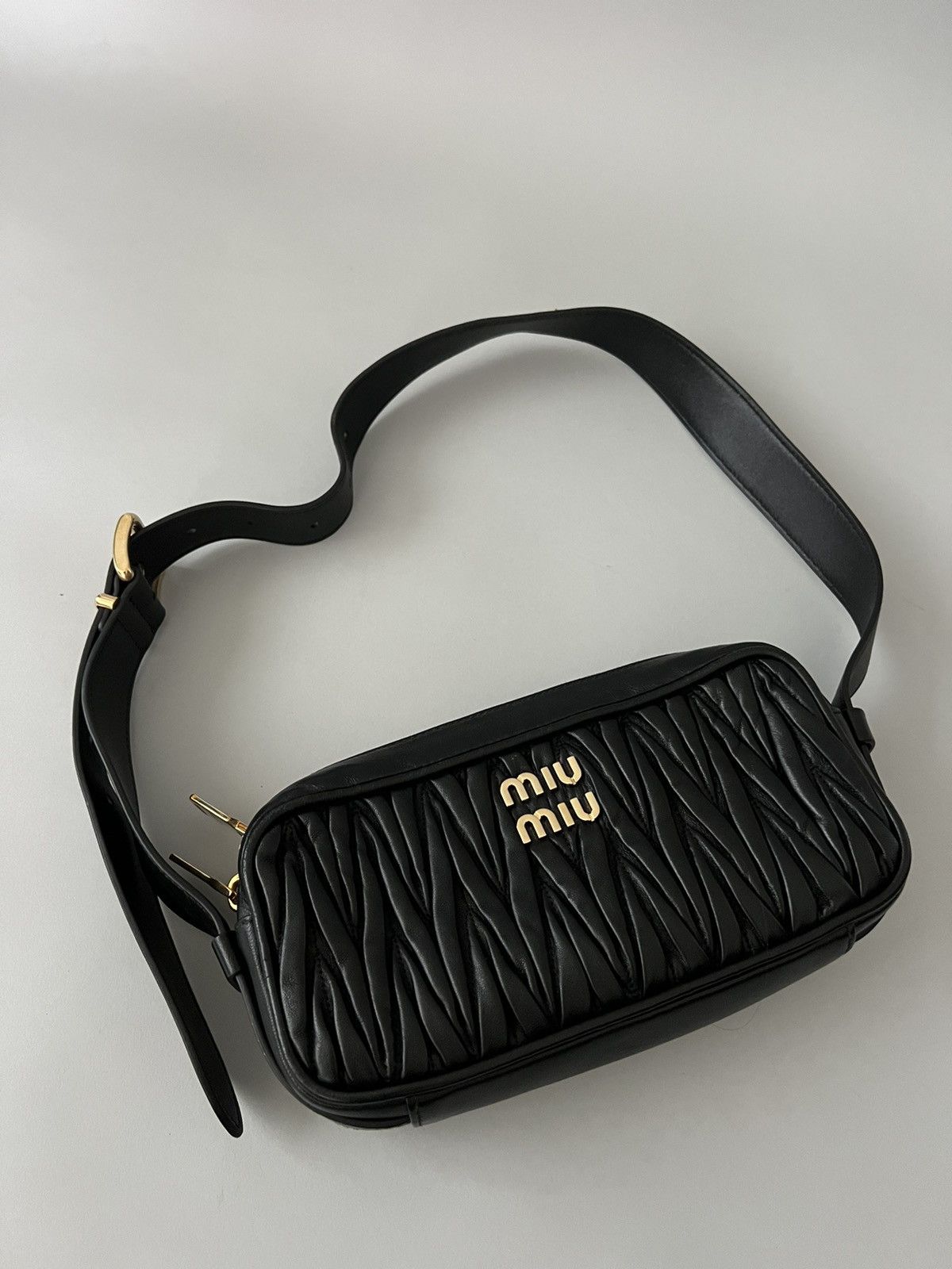 Miu Miu Shoulder Bag in Black, Women's