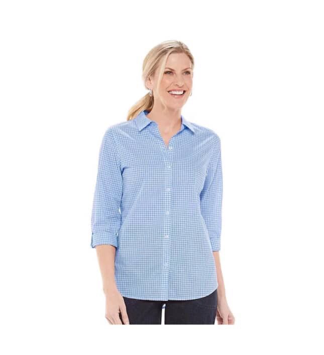 Chaps Chaps Women Non Iron Button Down Striped 2XL NWT Blouse Tops Size XXL / US 16-18 / IT 52-54 - 1 Thumbnail