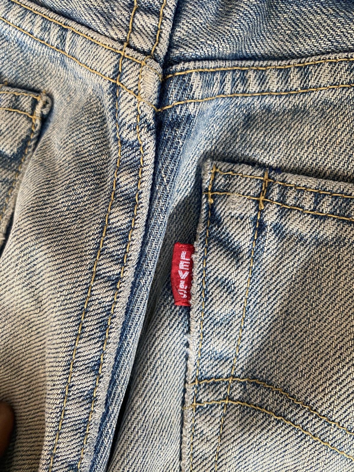 Levi's Vintage Clothing × Vintage Vintage levi’s big E buckle back denim Size US 31 - 6 Thumbnail