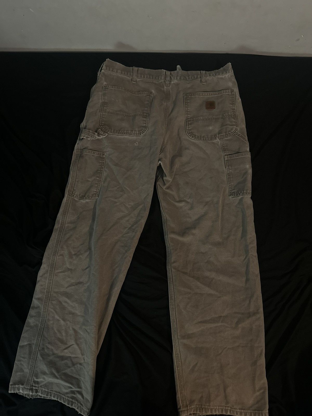 Carhartt × Carhartt Wip Baggy Dark Khaki Carhartt Pants Size US 35 - 3 Thumbnail