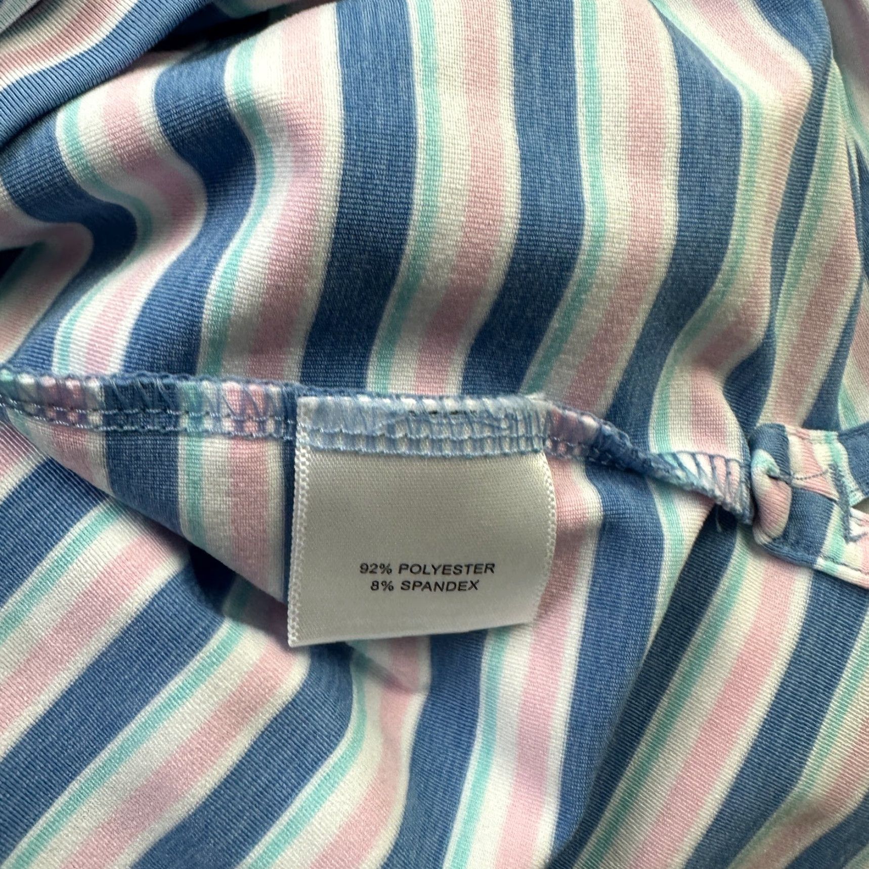 Peter Millar Peter Millar Polo Shirt Mens XL Blue Striped Short Sleeve Collared Button Polo Summer Comfort Golf Casual Size US XL / EU 56 / 4 - 6 Thumbnail