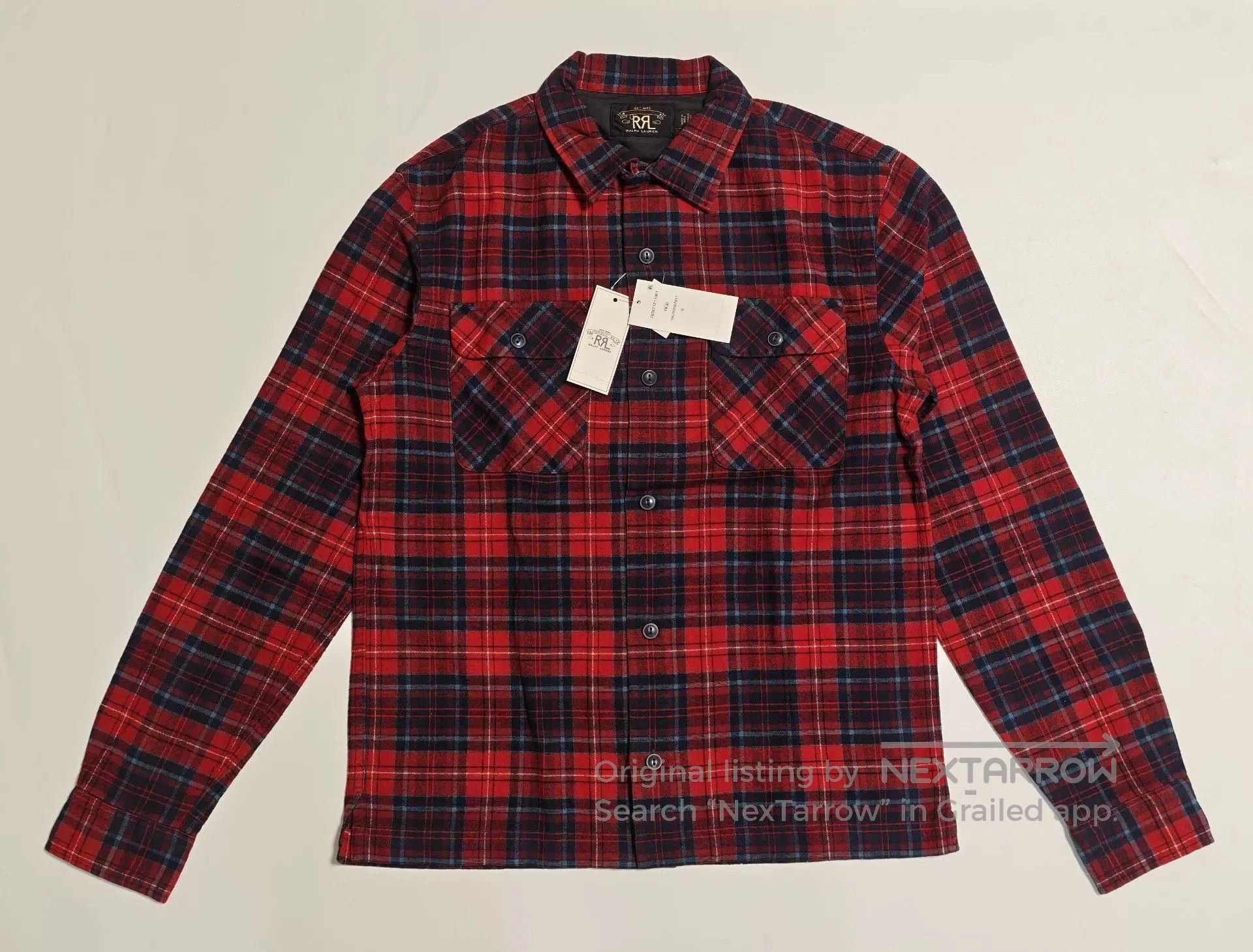 RRL Ralph Lauren Ralph Lauren RRL Red Black Plaid Shirt. Size US S / EU 44-46 / 1 - 1 Thumbnail