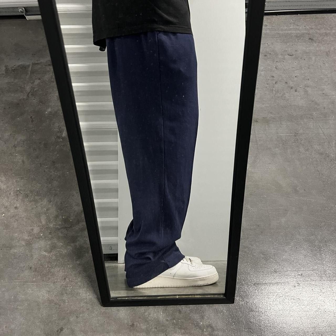 Japanese Brand × Vintage Vintage Y2K/2000s Baggy Navy Blue Sweatpants with pockets! Size US 36 / EU 52 - 1 Thumbnail