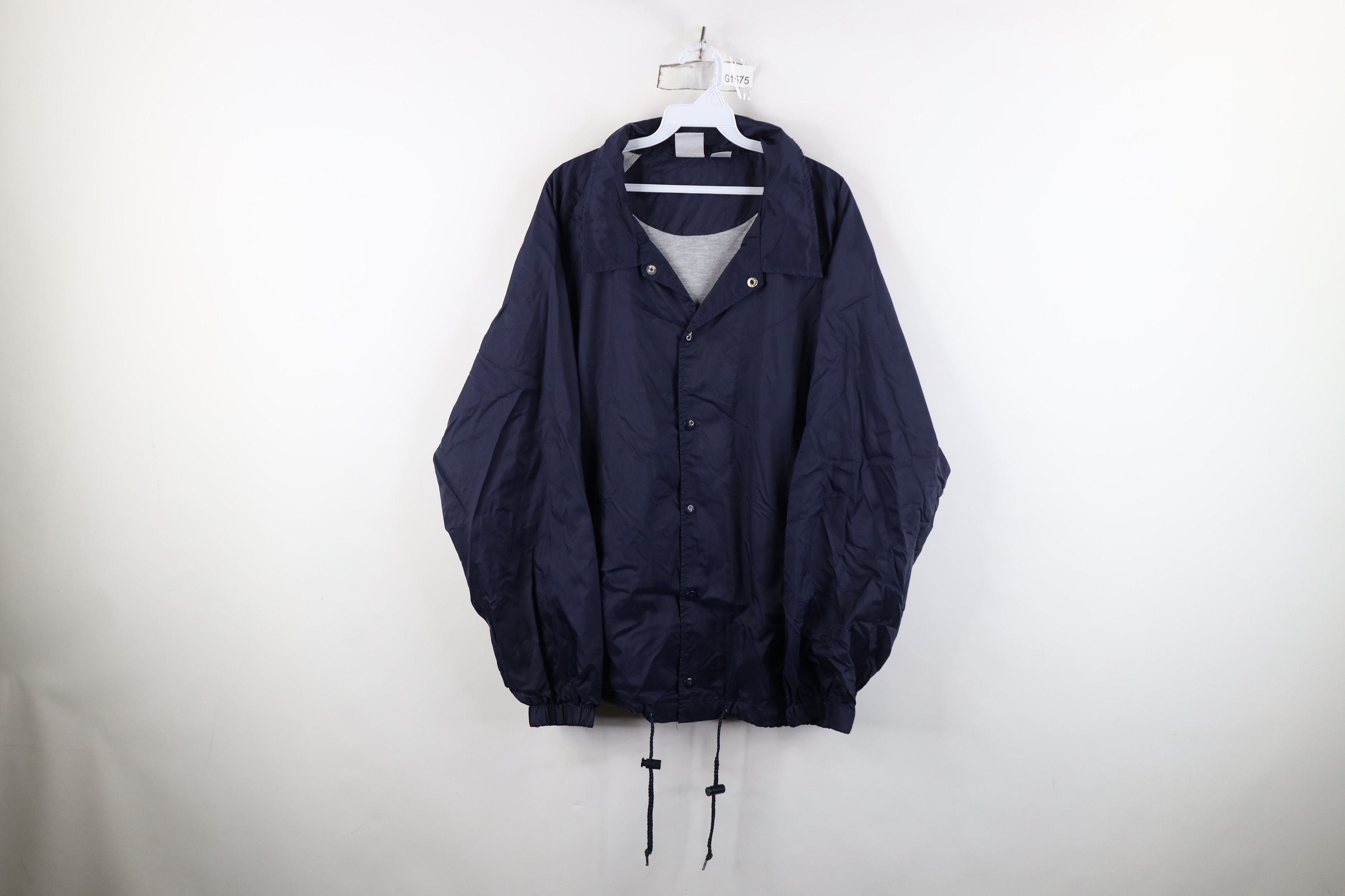Vintage Vintage 90s Streetwear Coach Coaches Windbreaker Jacket Blue Size US L / EU 52-54 / 3 - 1 Thumbnail