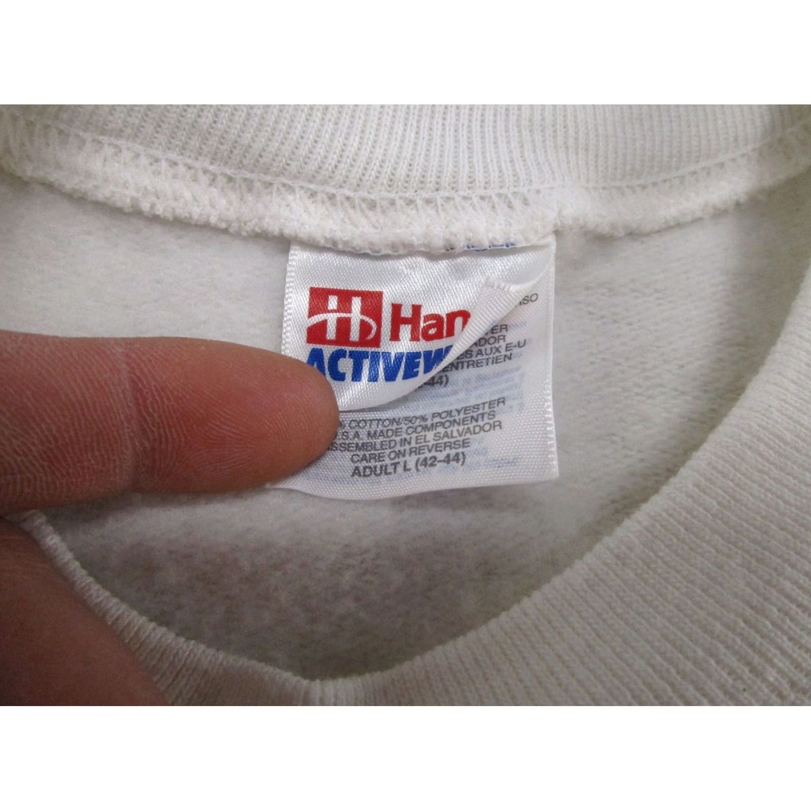 Hanes VINTAGE 90s 1998 White Bear Minnesota Graphic Crewneck Sweatshirt Mens L Hanes Sweatshirt Crew Neck White Bear Minnesota 90s Sports Theme Mens L Size US L / EU 52-54 / 3 - 3 Thumbnail