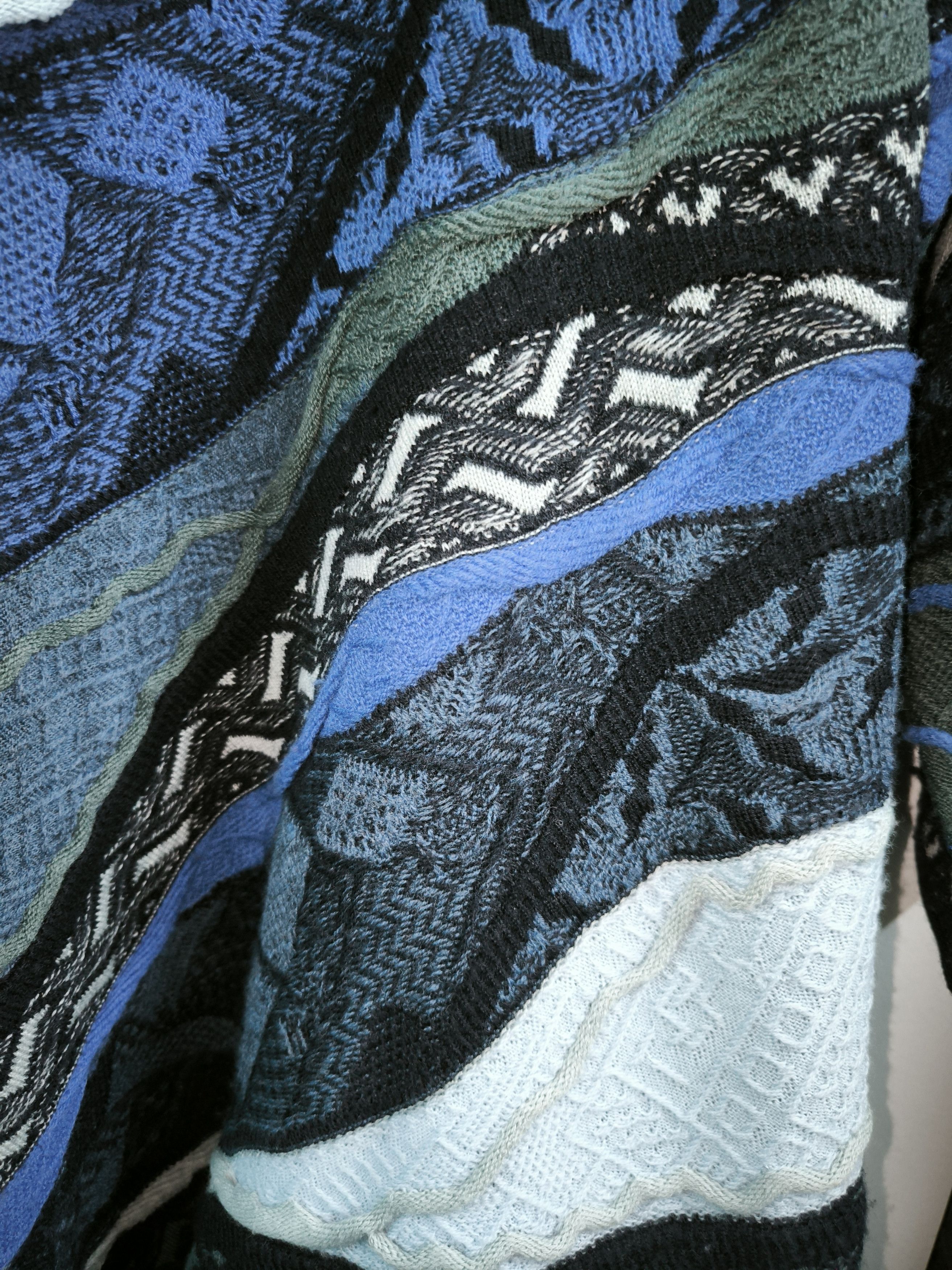 Coogi 3D Inside Monogram Sanjuro Kimono Cardigan Knit Size US S / EU 44-46 / 1 - 12 Thumbnail
