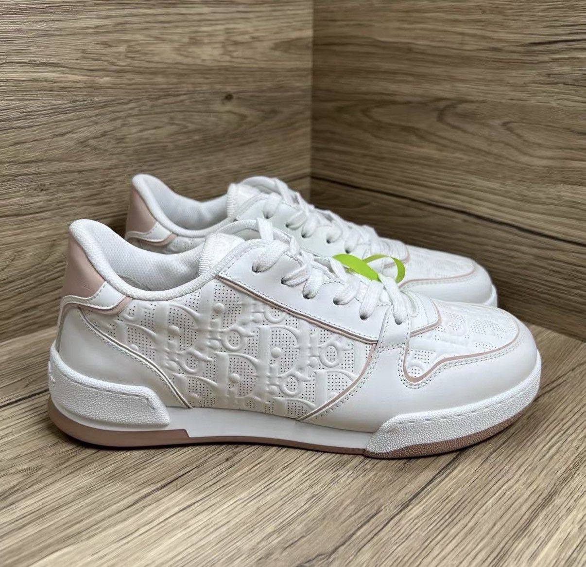 Dior Dior One White & Pink Embossed Logo Sneakers J41 Size US 5 / IT 35 - 2 Thumbnail