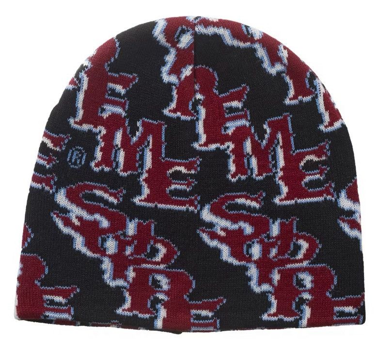 Supreme Supreme Slanted Gothic Outline Beanie Black (SS26) Size ONE SIZE - 1 Thumbnail