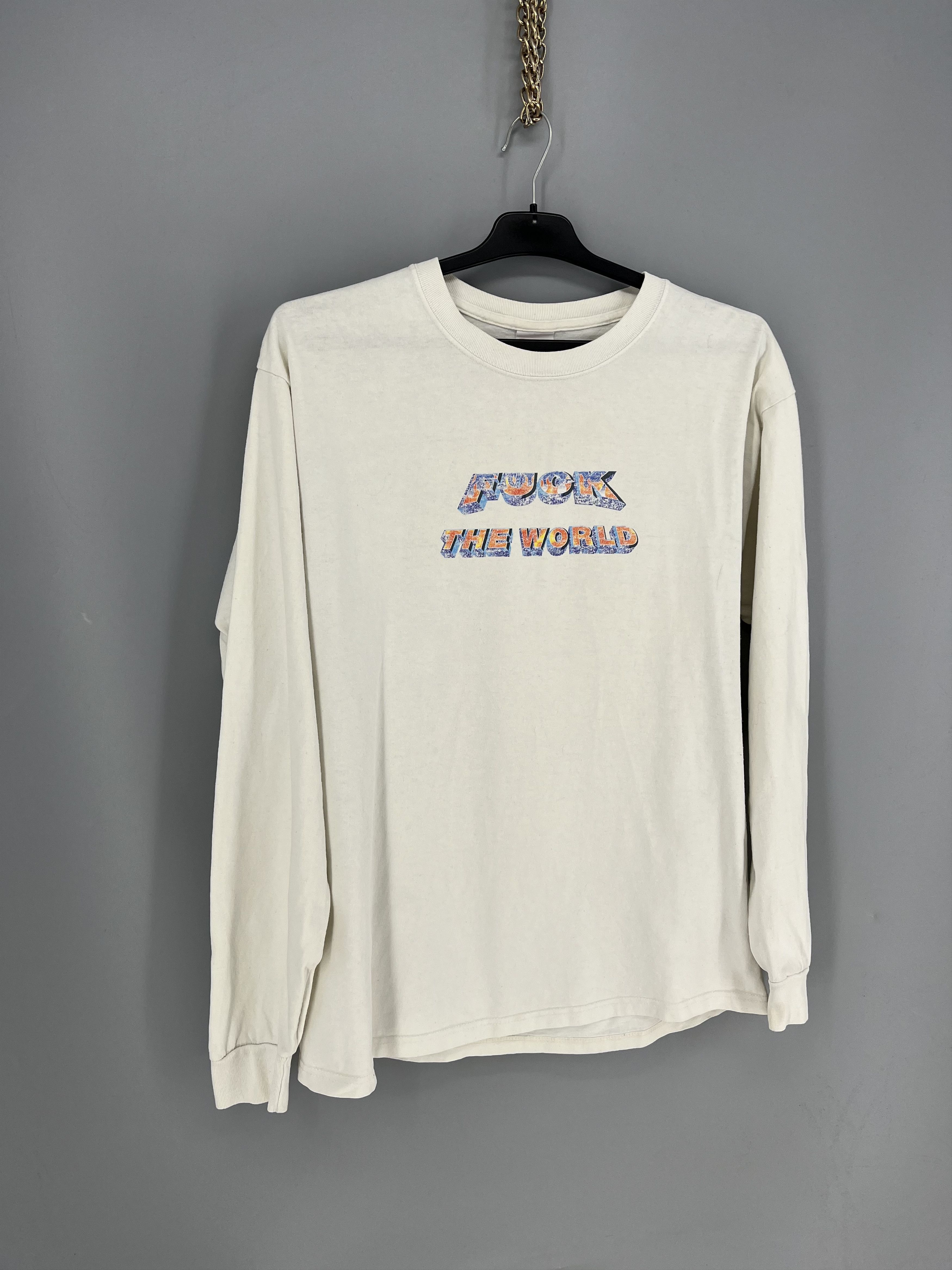 Supreme Vintage Y2K Supreme “Fuck The World” LS Tee Size US L / EU 52-54 / 3 - 2 Thumbnail