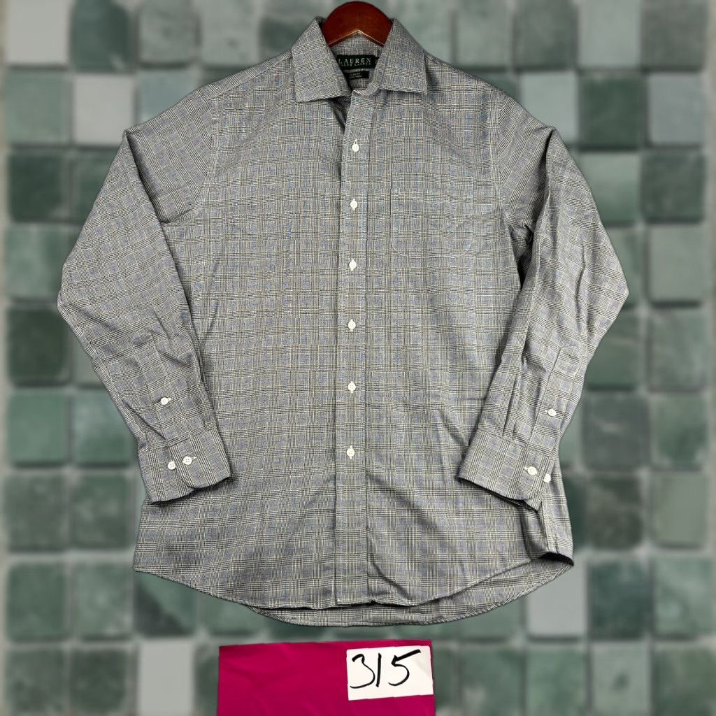 Ralph Lauren Lauren Ralph Lauren Shirt Slim Non Iron Glen Plaid Button Up Long Sleeve 15.5 Size US L / EU 52-54 / 3 - 1 Thumbnail