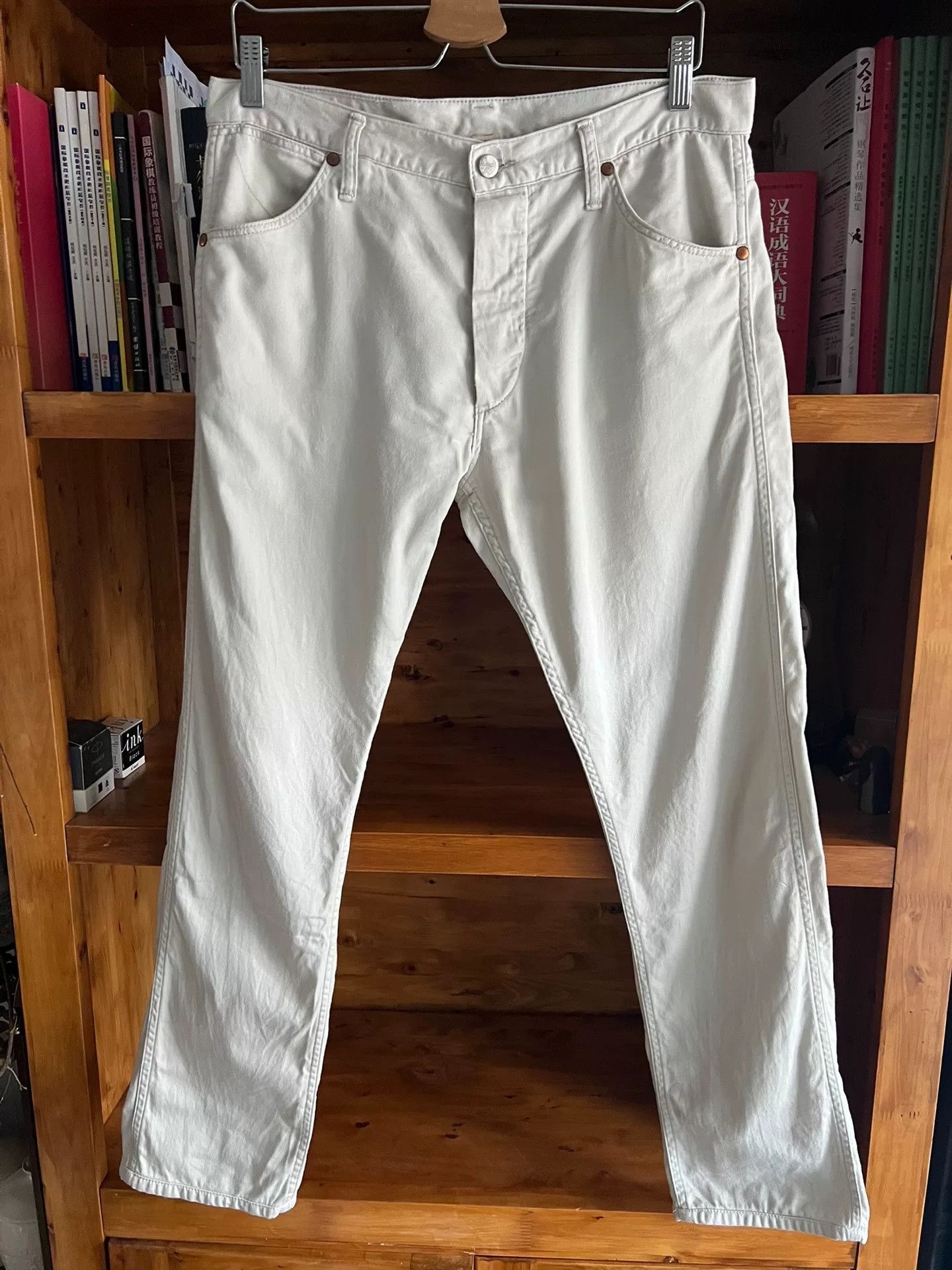 RRL Ralph Lauren RRL Double RL Beige Denim Jeans Size US 31 - 1 Thumbnail