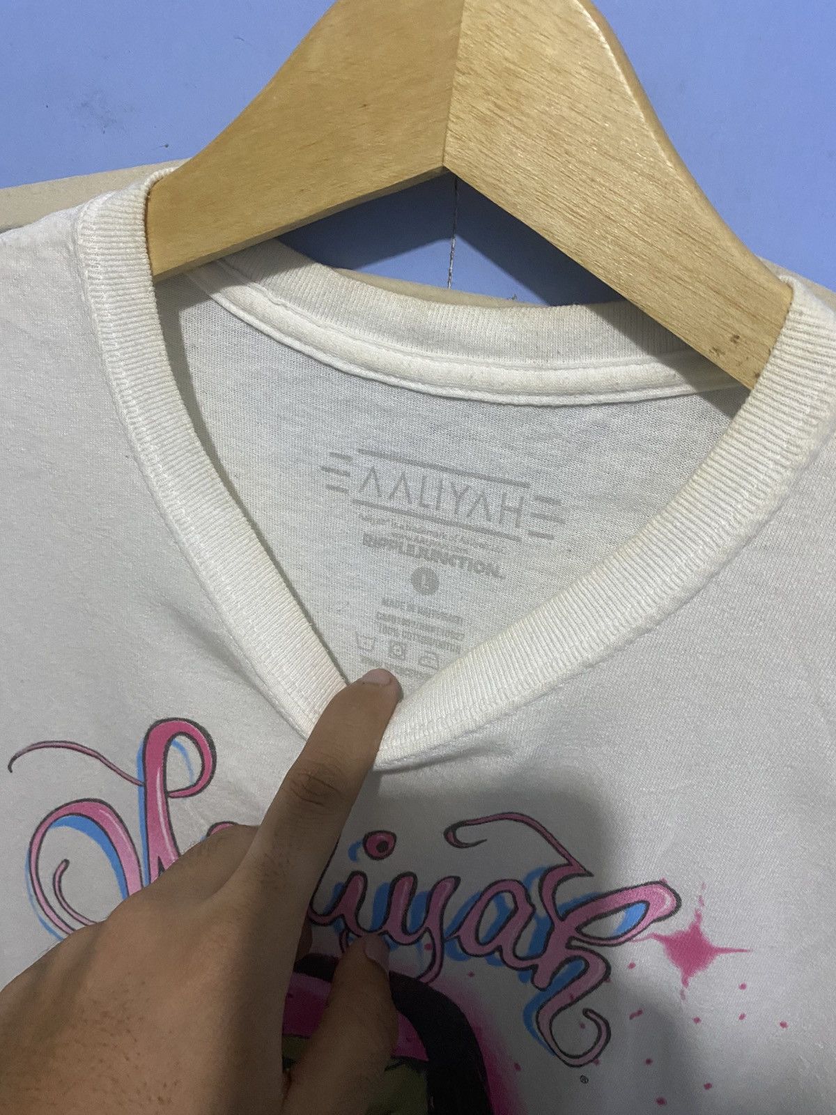 Other Aaliyah rap t shirt Size US XL / EU 56 / 4 - 4 Thumbnail