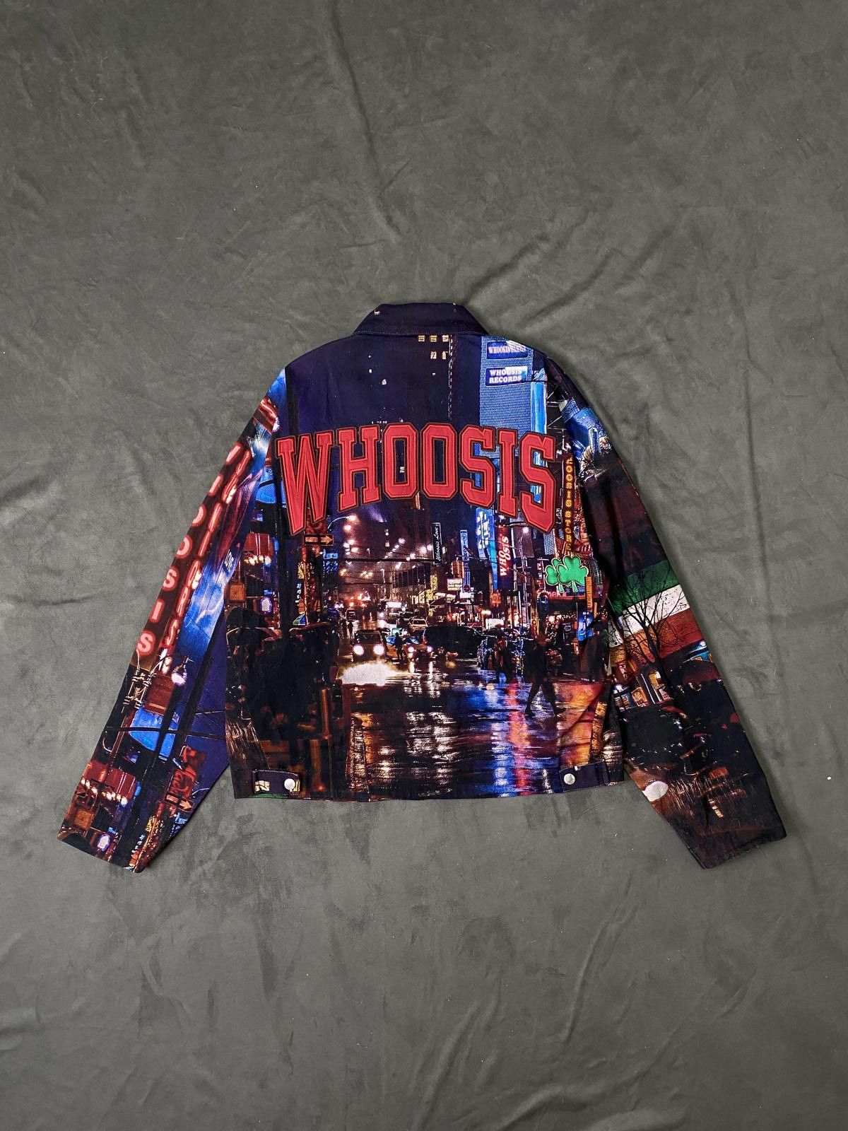 Japanese Brand Rare Whoosis Neon Cityscape Graphic Print Jacket Medium Size US M / EU 48-50 / 2 - 6 Thumbnail