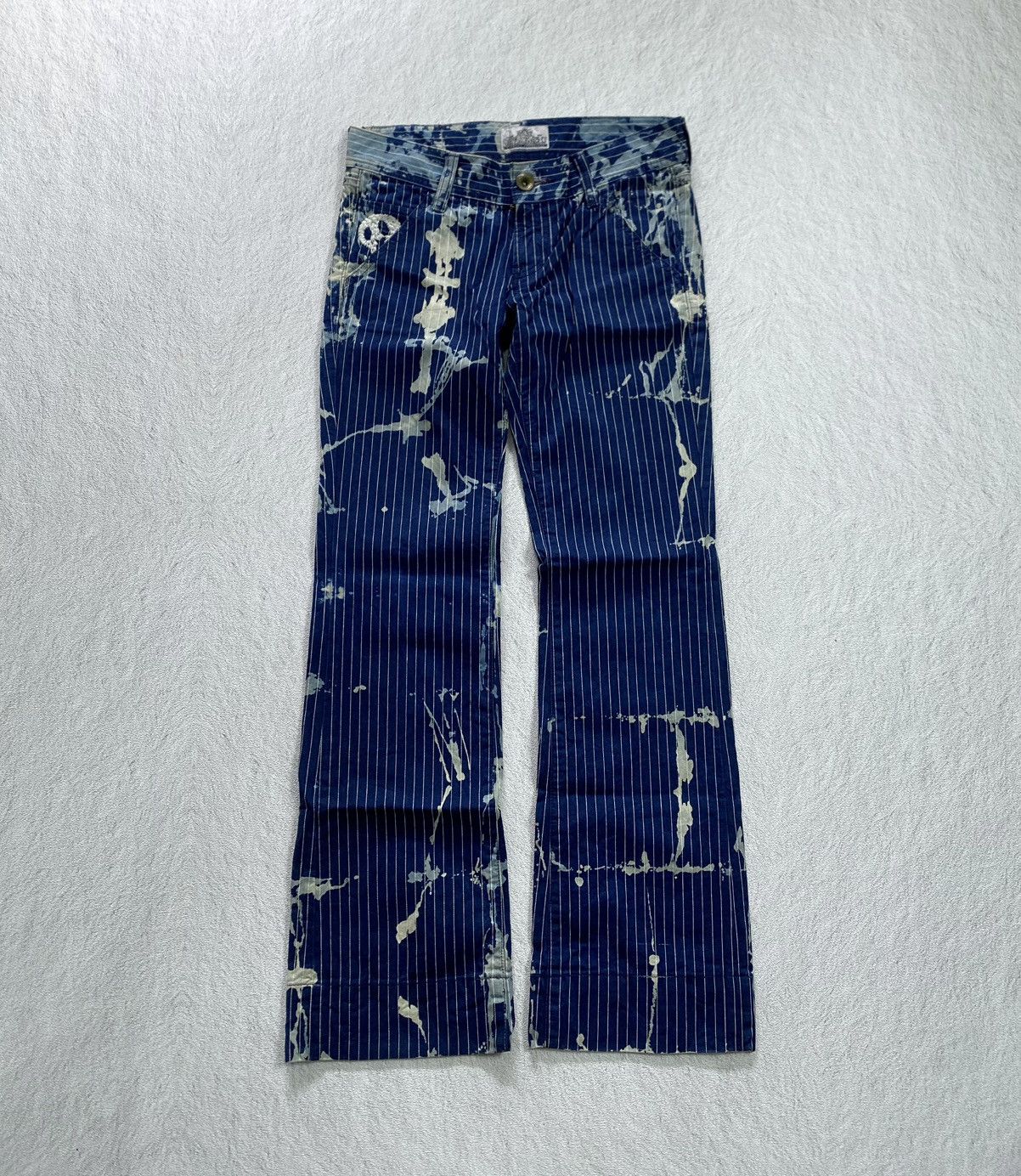 Beauty Beast × If Six Was Nine × Japanese Brand Y2K Rodeo Crowns Flared Pants Size US 31 - 1 Thumbnail