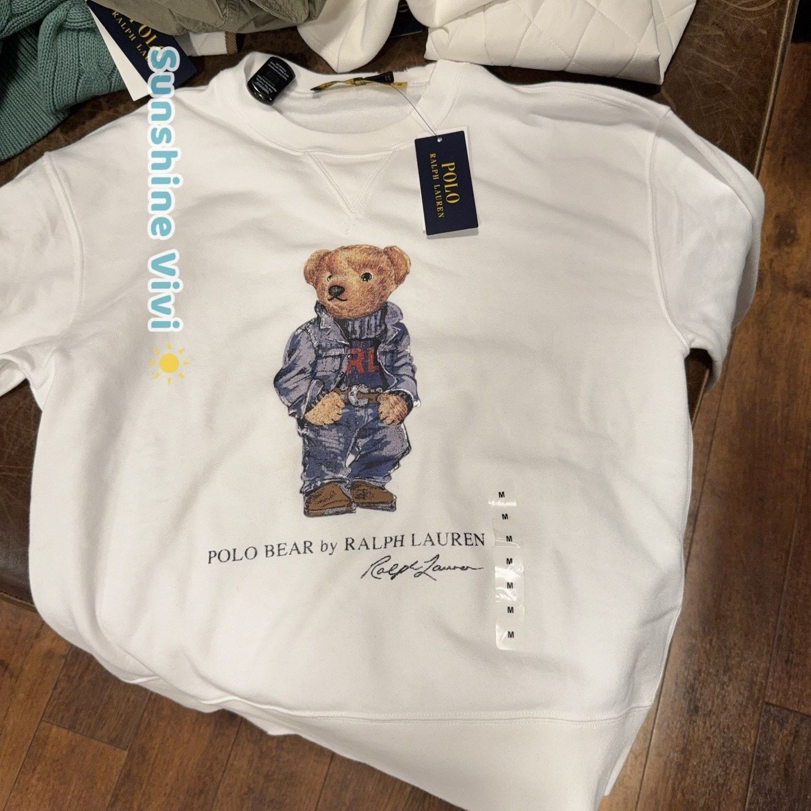 Polo Ralph Lauren NWT Ralph Lauren Women Polo Bear Fleece Sweatshirt Pullover Size US M / EU 48-50 / 2 - 1 Thumbnail