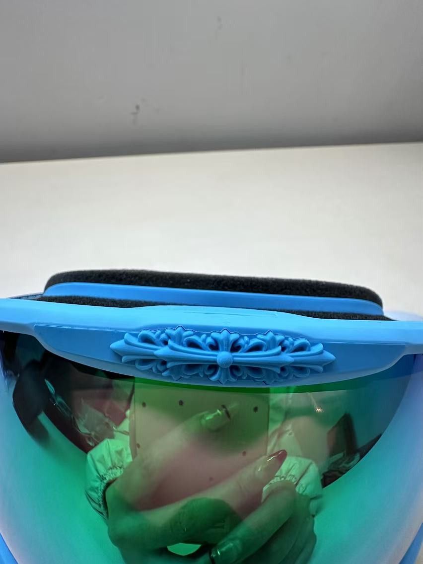 Chrome Hearts Chrome Hearts SILVER MORNING Blue Ski Cross Goggles Size ONE SIZE - 11 Thumbnail