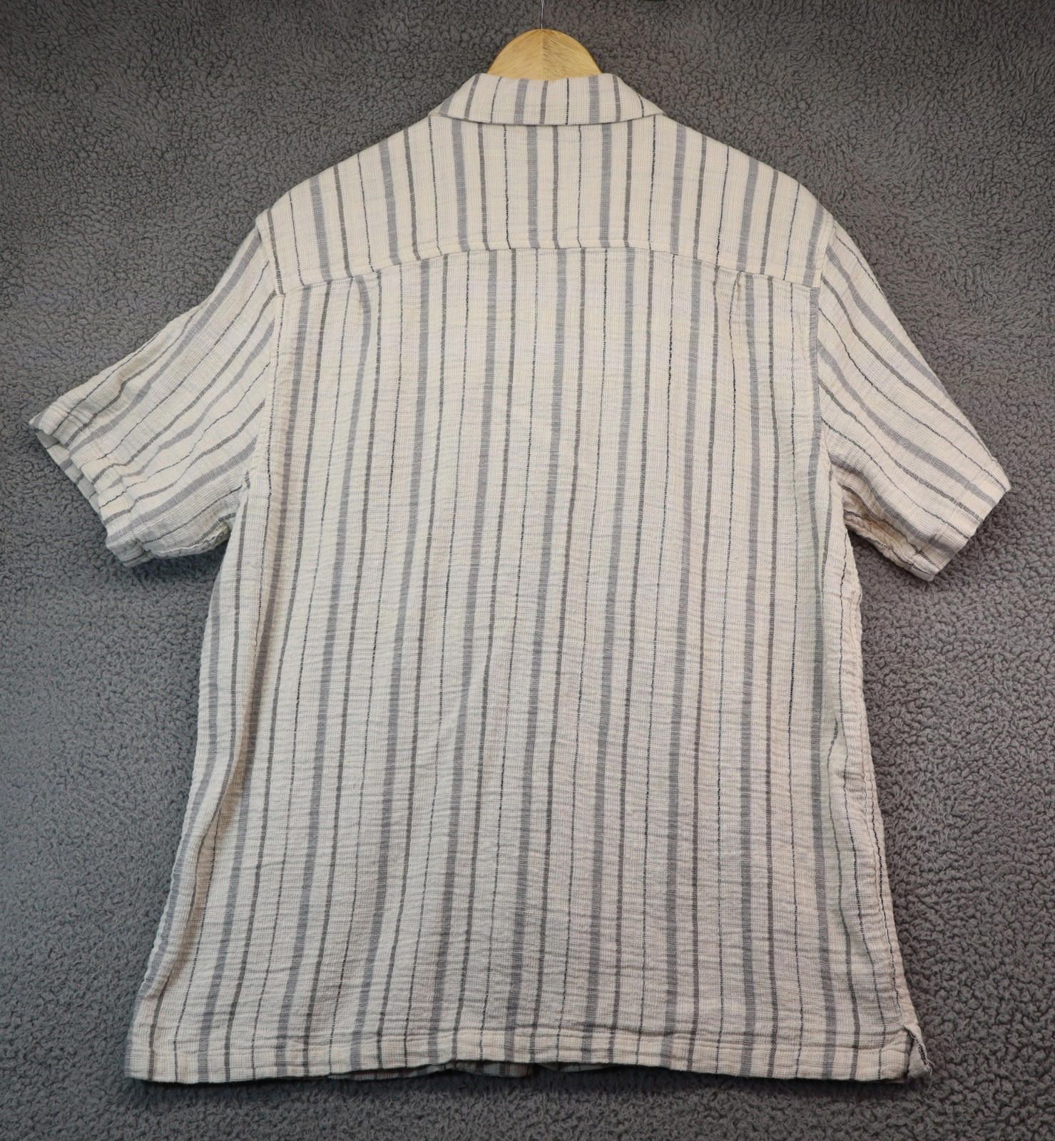 Pacsun Pacsun Men Medium Button Up Striped Woven 100% Cotton Size US M / EU 48-50 / 2 - 9 Thumbnail