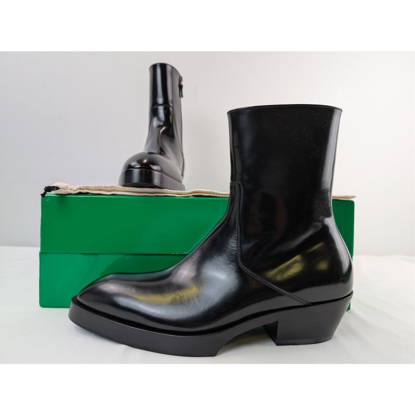 Bottega Veneta o1rshd1 Texas Calf Dalton Ankle Boots in Black Size US 9 / EU 42 - 19 Thumbnail