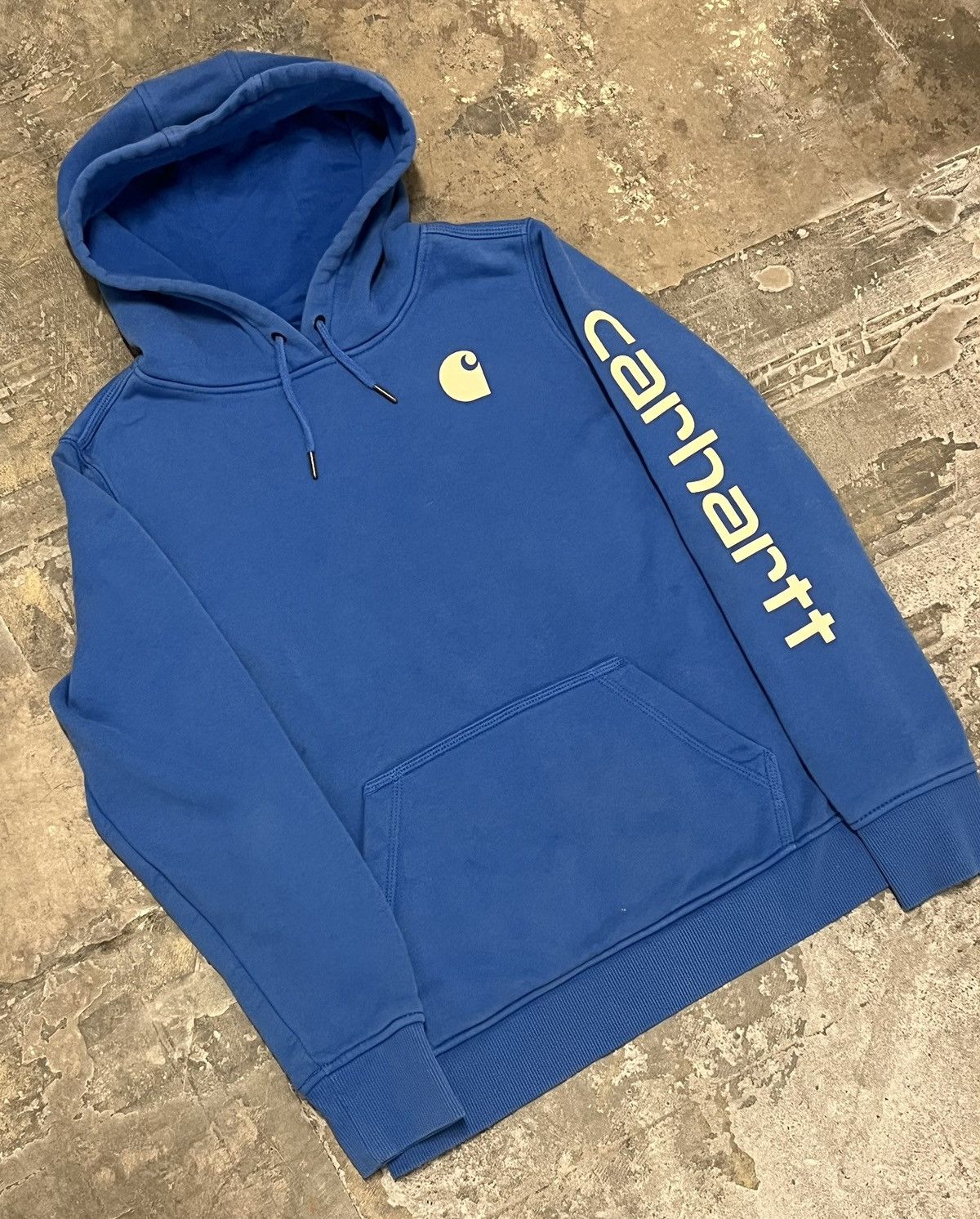 Carhartt Carhartt hoodie y2k blue heavy cotton boxy fit skater hype Size US L / EU 52-54 / 3 - 2 Thumbnail