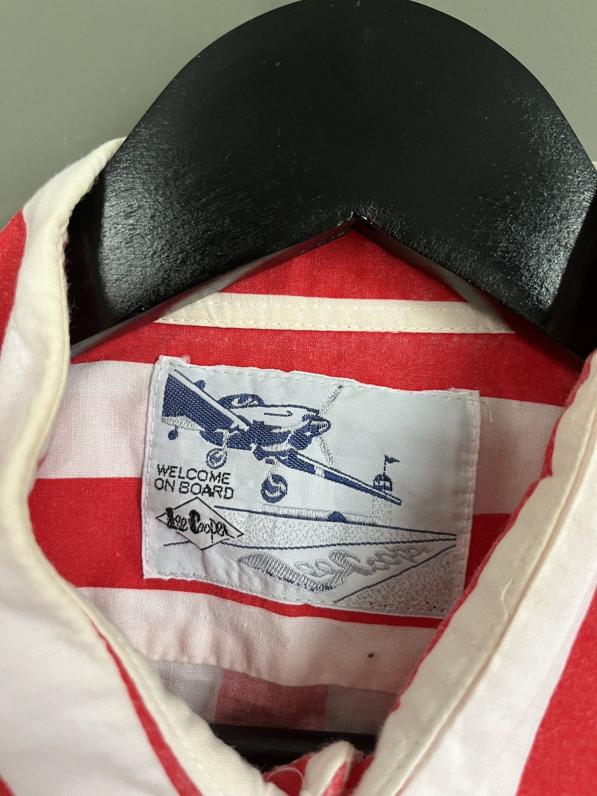 Other 1938 Vintage Red White Striped Lee Cooper Coach Staff Shirt Size US M / EU 48-50 / 2 - 7 Thumbnail