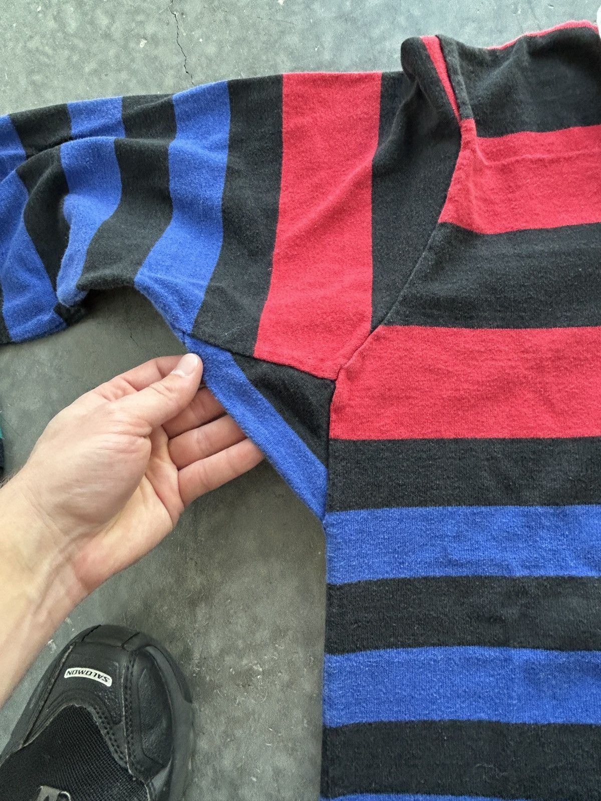 Eddie Bauer Vintage 90s Eddie Bauer Striped Rugby Polo Shirt Size US L / EU 52-54 / 3 - 5 Thumbnail
