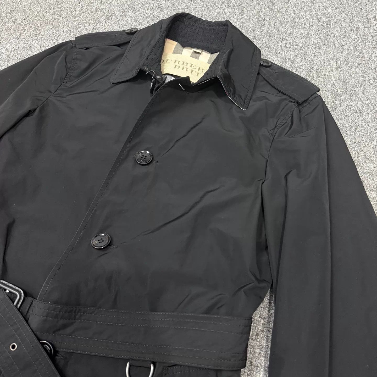 Burberry Burberry Black Trench Coat S 99 New Size S / US 4 / IT 40 - 3 Thumbnail