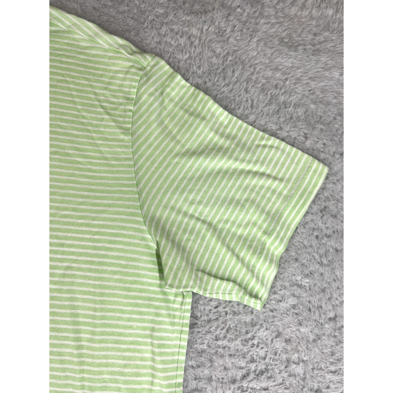 Polo Ralph Lauren Polo Golf Ralph Lauren Shirt Mens XL Green White Stripe 100% Cotton Polo Shirt Striped Classic Fit All Seasons Men’s Polo Ralph Lauren Shirt Size US XL / EU 56 / 4 - 3 Thumbnail