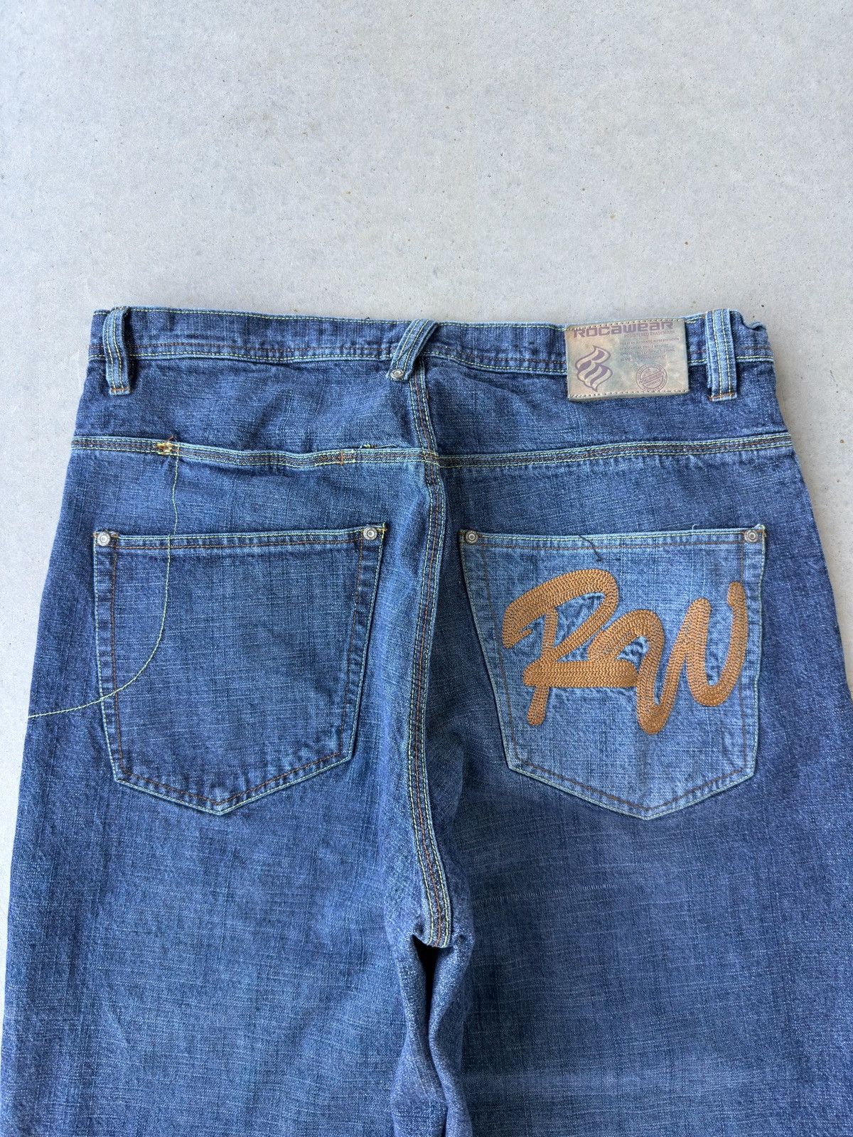 Rocawear Vintage Y2K Rocawear Embroidered Baggy Denim Jeans Size US 38 / EU 54 - 3 Thumbnail