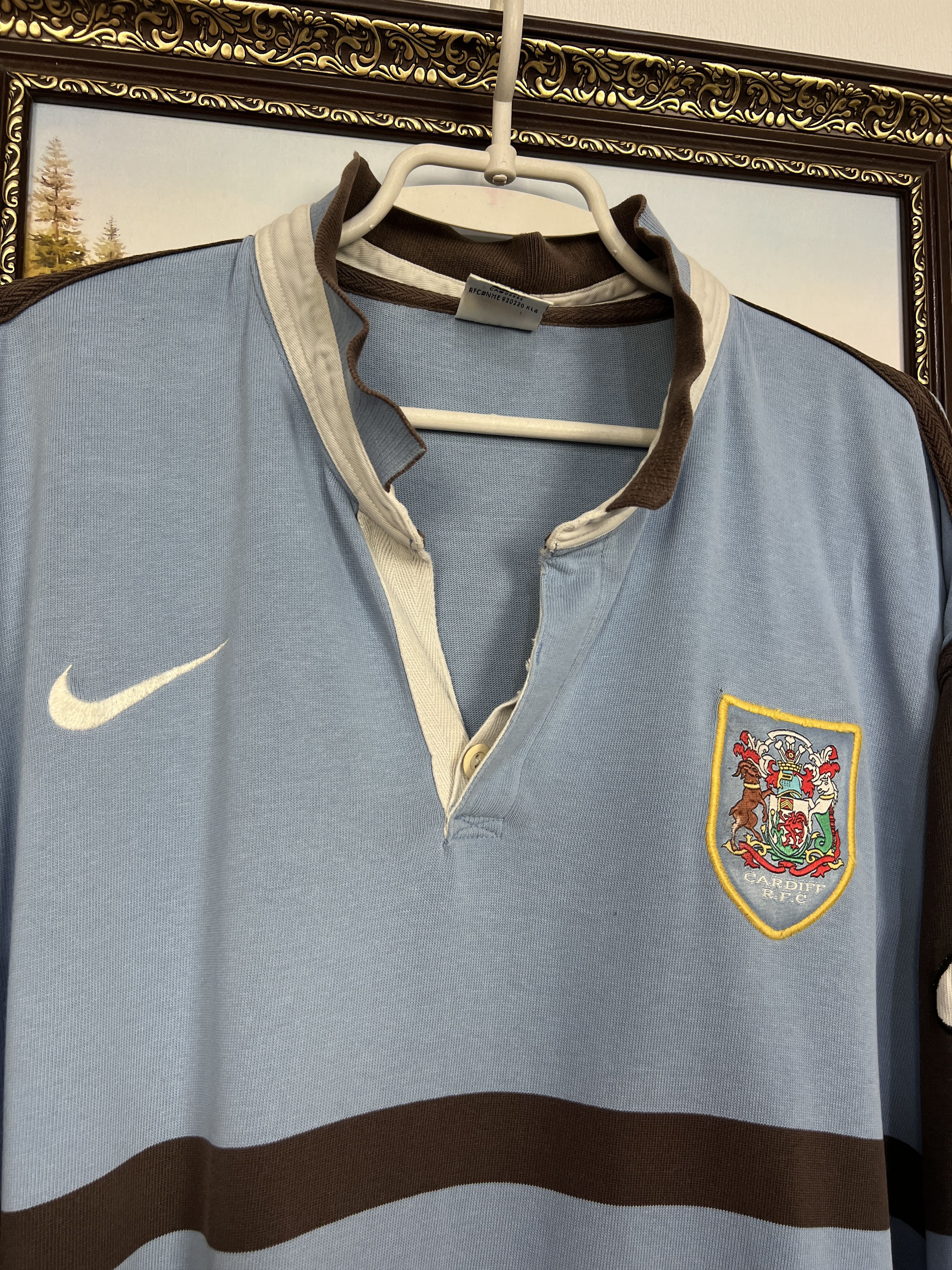 Nike Vintage 90's Cardiff Rugby Union Long Sleeve Jersey Trikot Size US XXL / EU 58 / 5 - 3 Thumbnail
